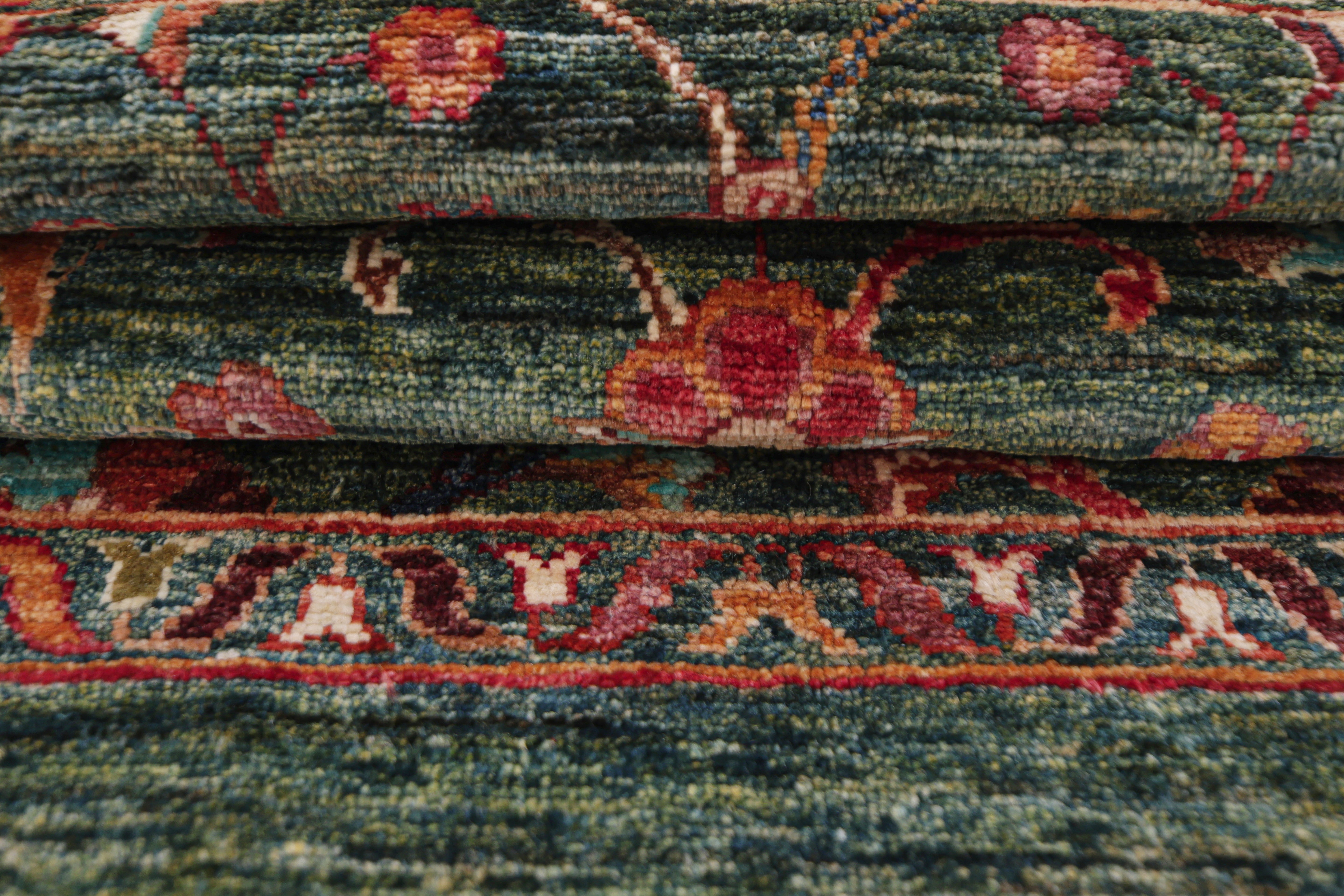Sultani Green Rug PC 57468 - 1.25m X 0.86m