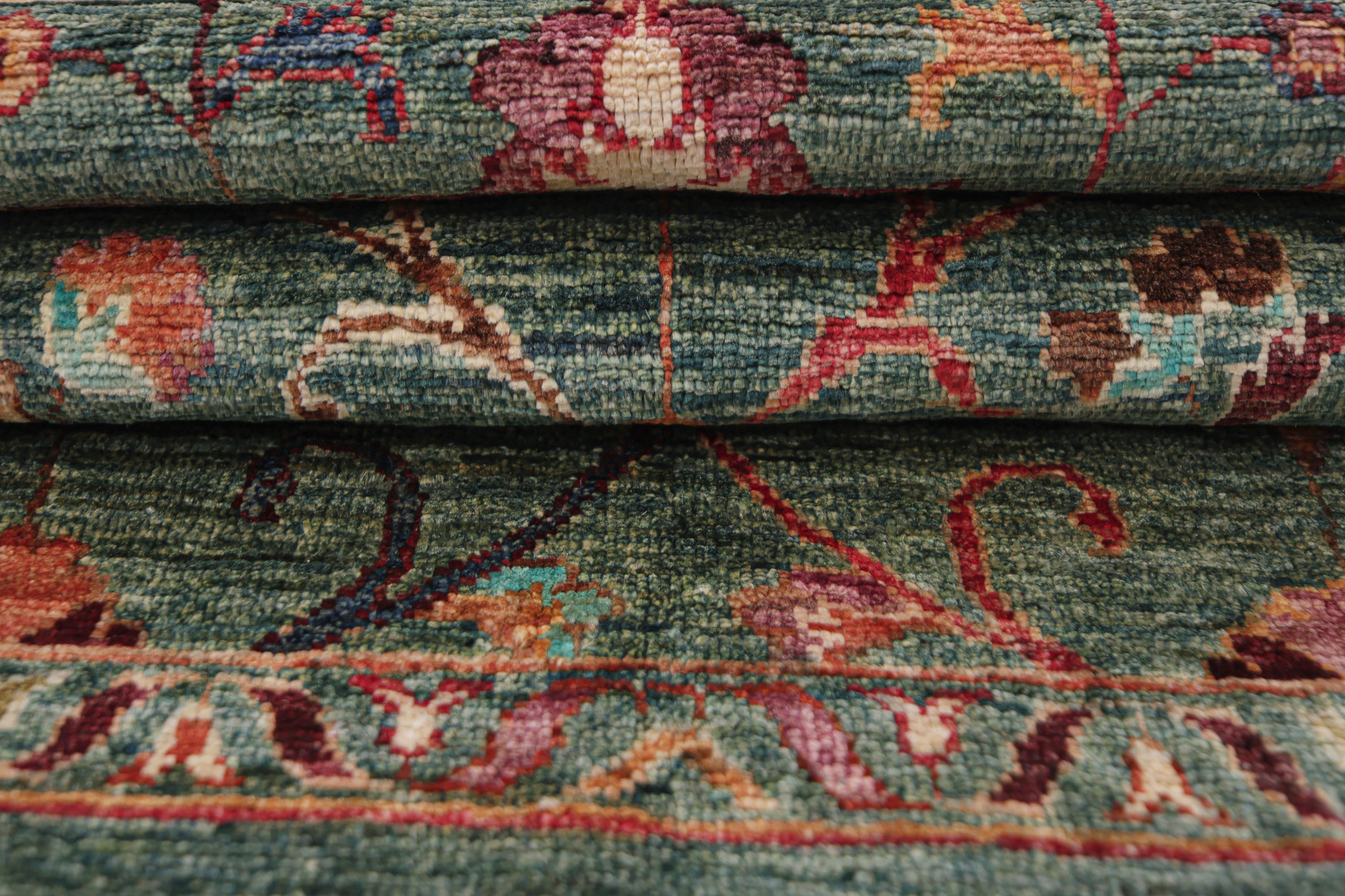 Sultani Green Rug PC 57469 - 1.30m X 0.87m