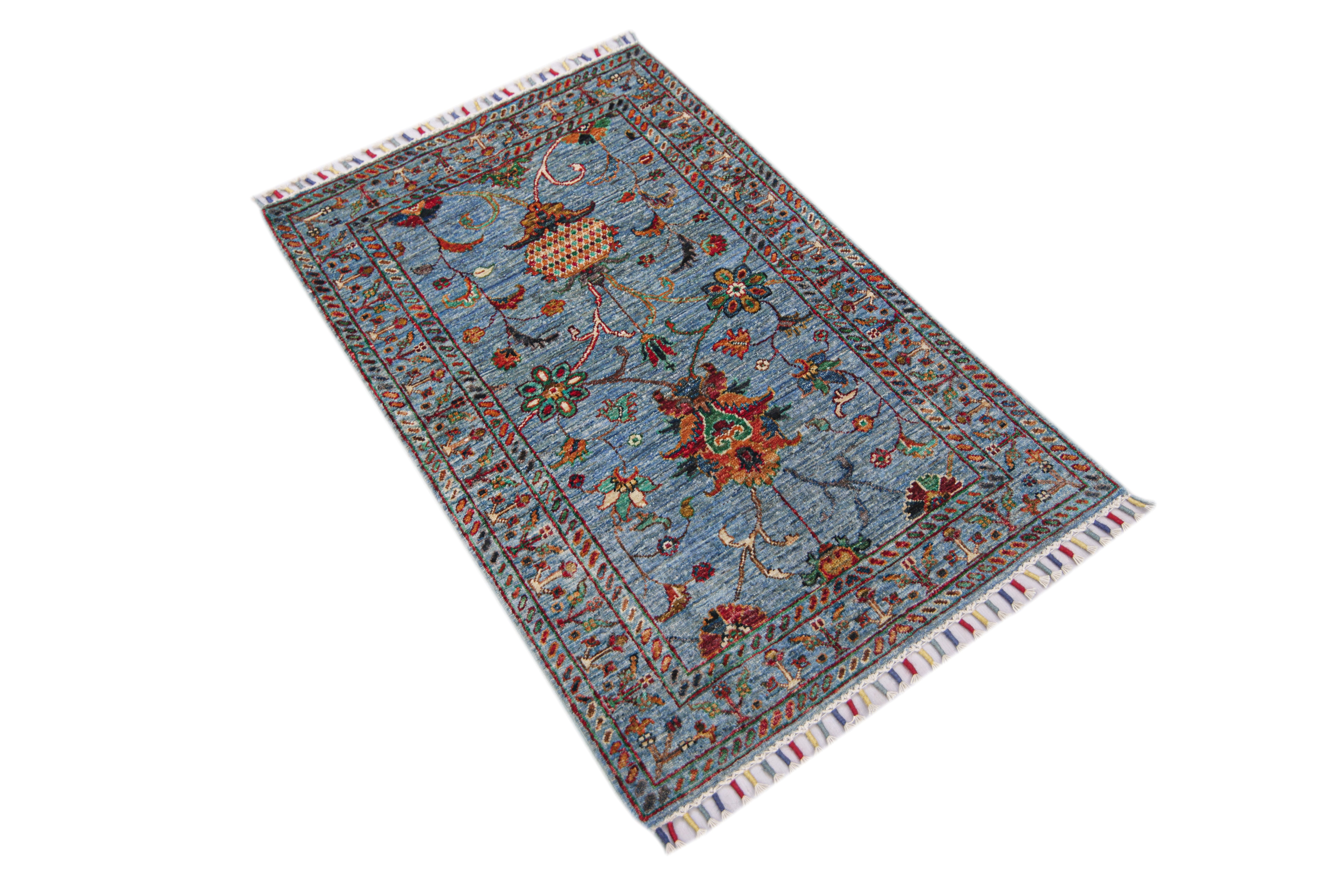 Sultani Blue Rug PC 57472 - 1.17m X 0.80m