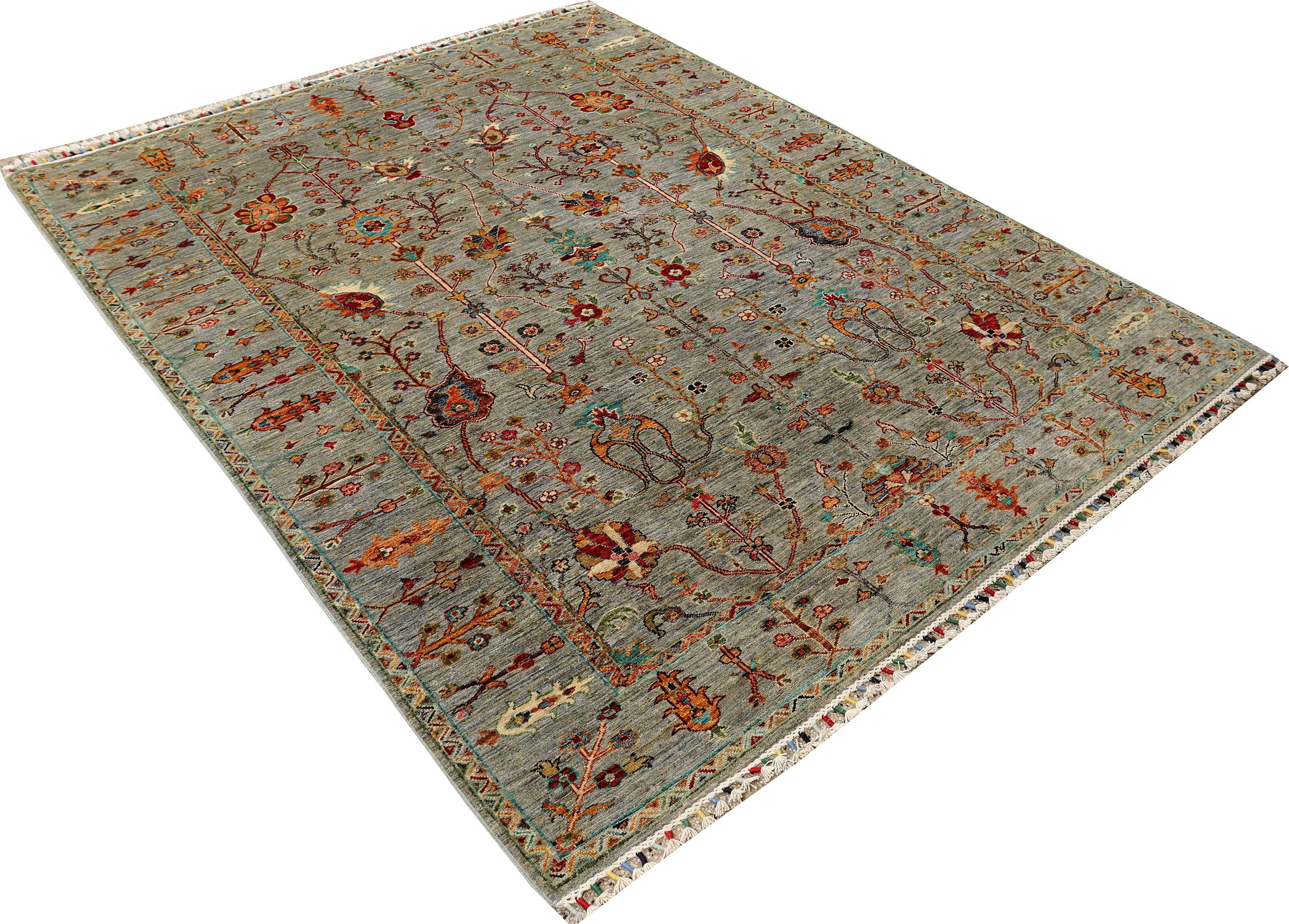 Sultani Grey Rug PC 53987 - 2.42m X 1.75m