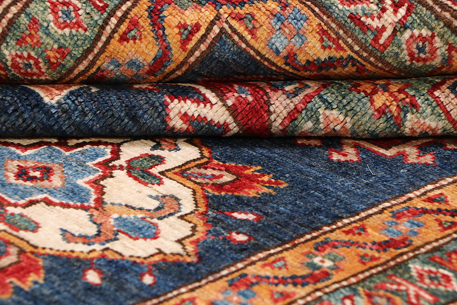Supreme Kazak Blue Rug PC 55381 - 2.41m X 1.70m