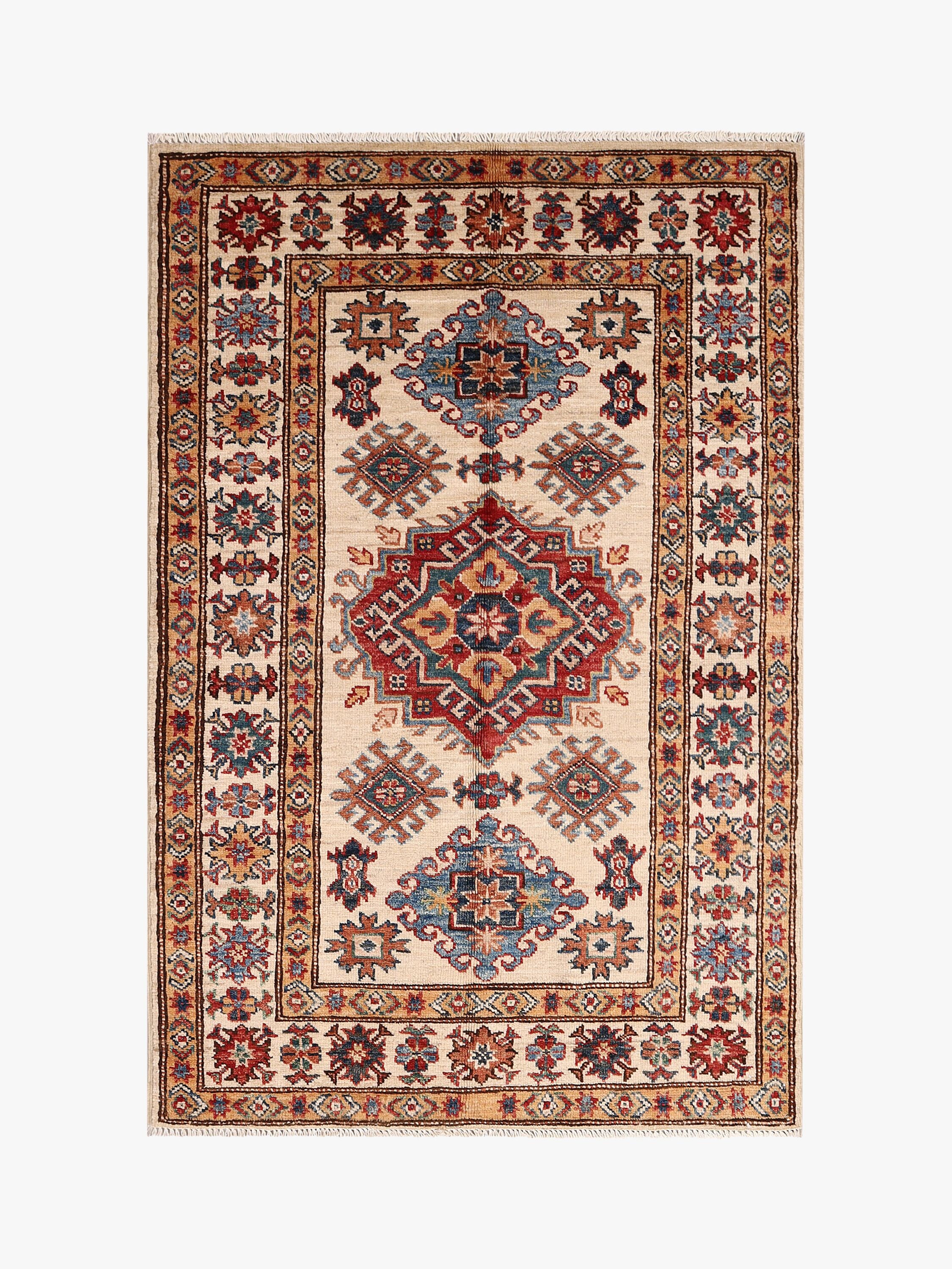 Supreme Kazak Ivory Rug PC 55406 - 1.28m X 0.86m
