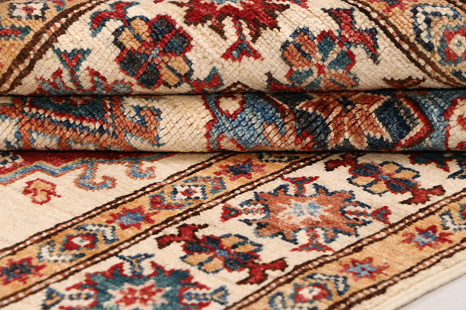 Supreme Kazak Ivory Rug PC 55406 - 1.28m X 0.86m