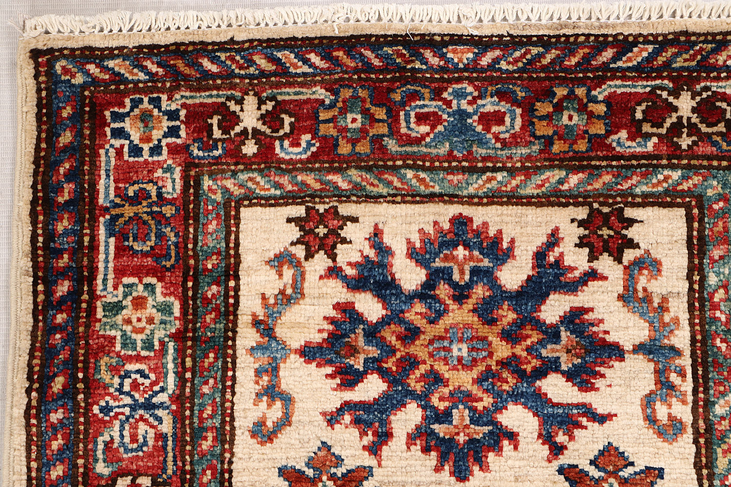 Supreme Kazak Ivory Rug PC 55422 - 1.95m X 0.60m