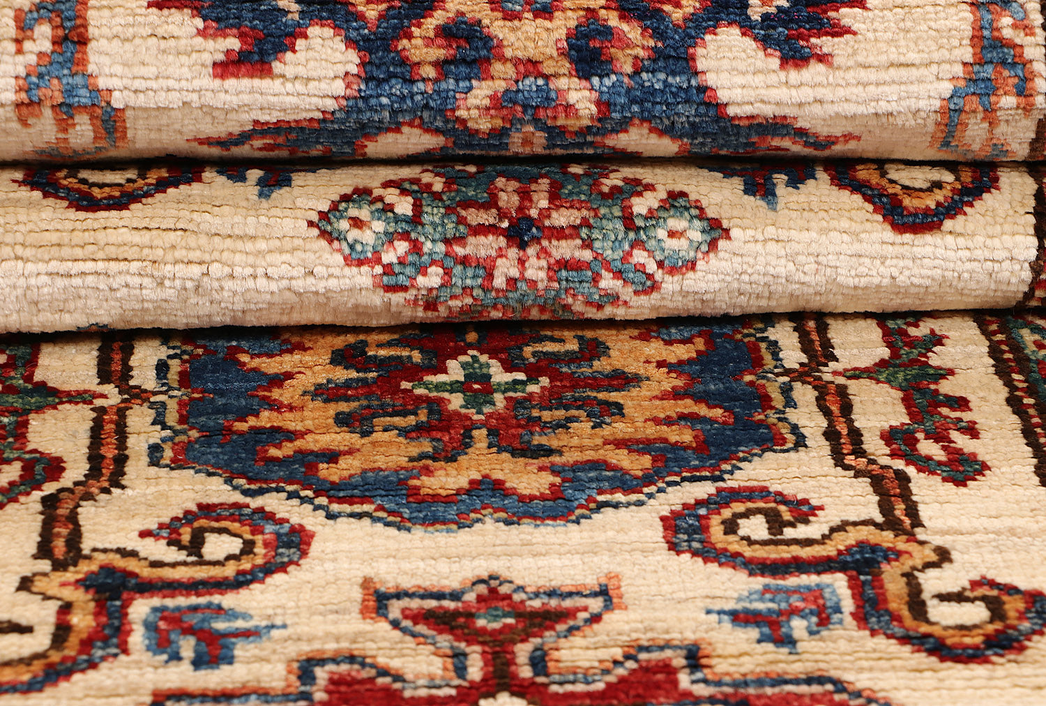 Supreme Kazak Ivory Rug PC 55421 - 1.94m X 0.61m
