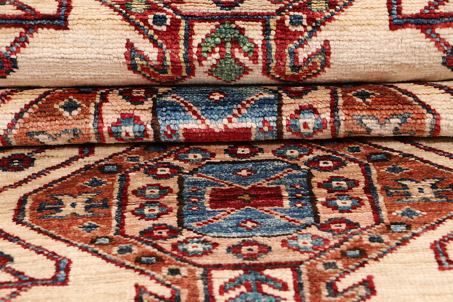 Supreme Kazak Ivory Rug PC 55419 - 2.96m X 0.81m