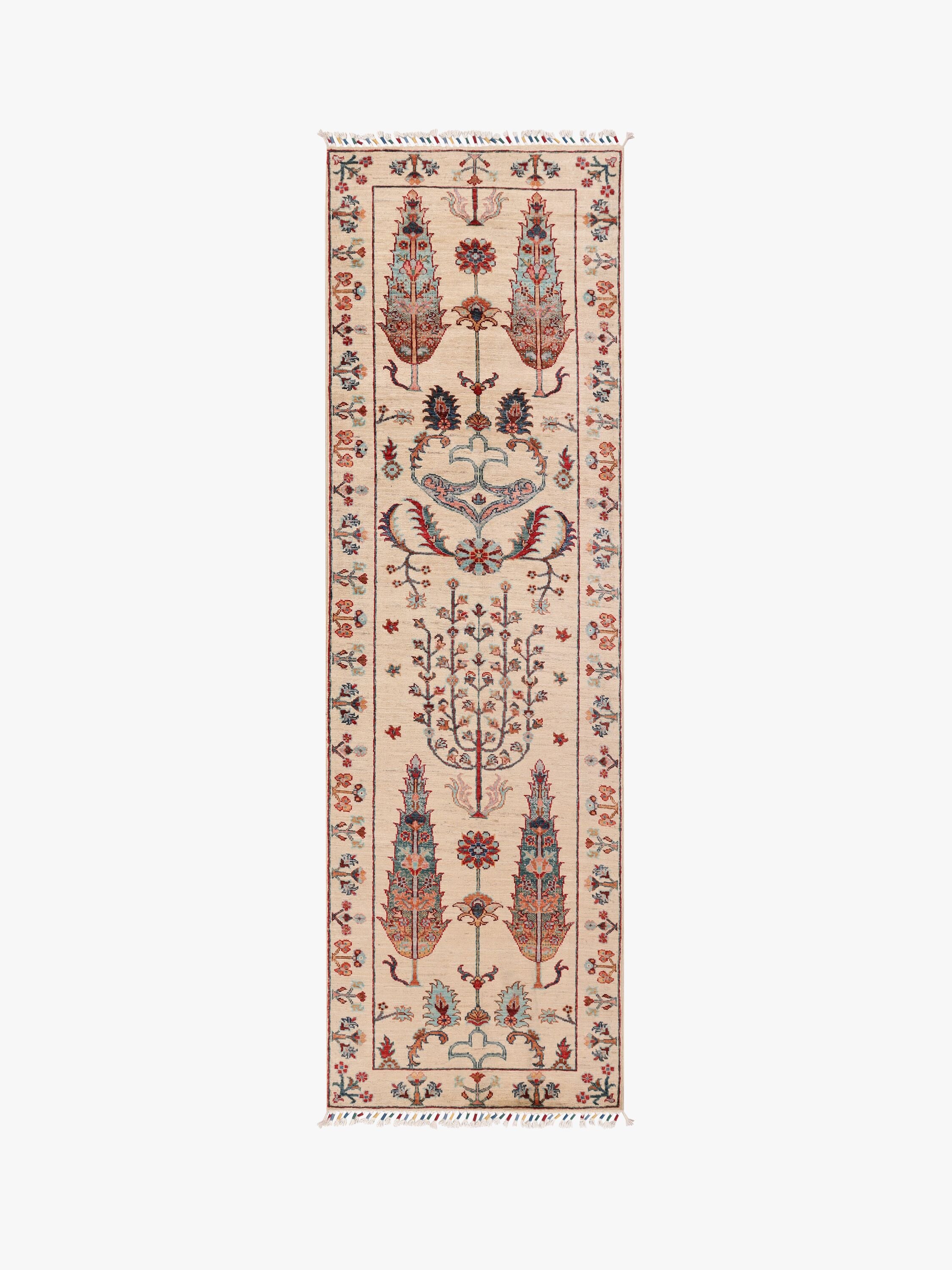 Pictorial Ivory Rug PC 55769 - 2.37m X 0.76m