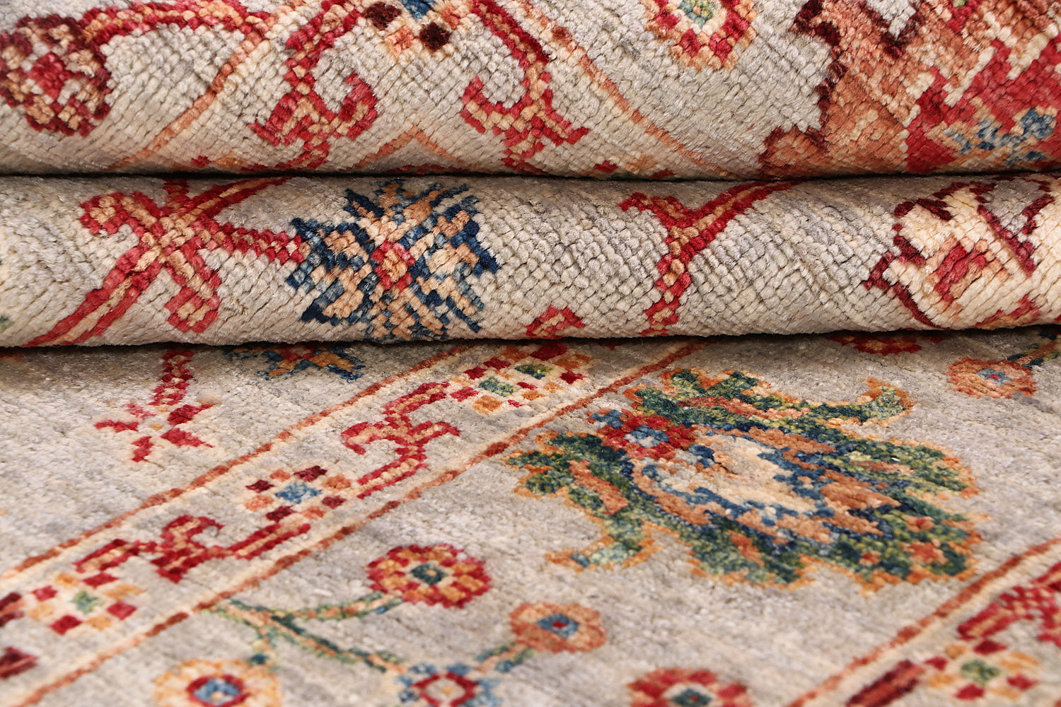 Sultani Grey Rug PC 55560 - 1.85m X 1.24m