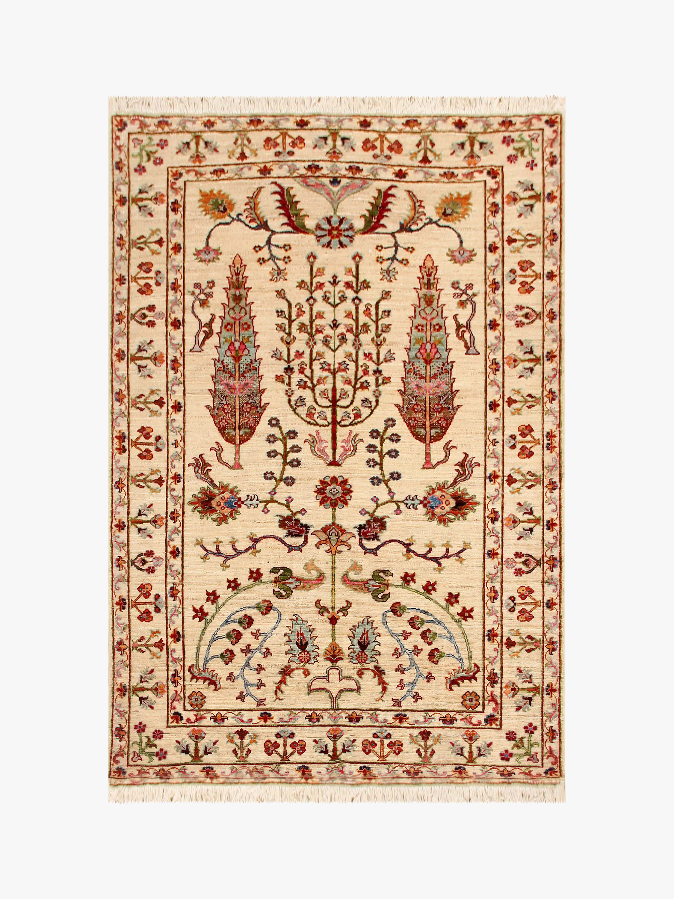 Pictorial Ivory Rug PC 51287 - 1.87m X 1.22m