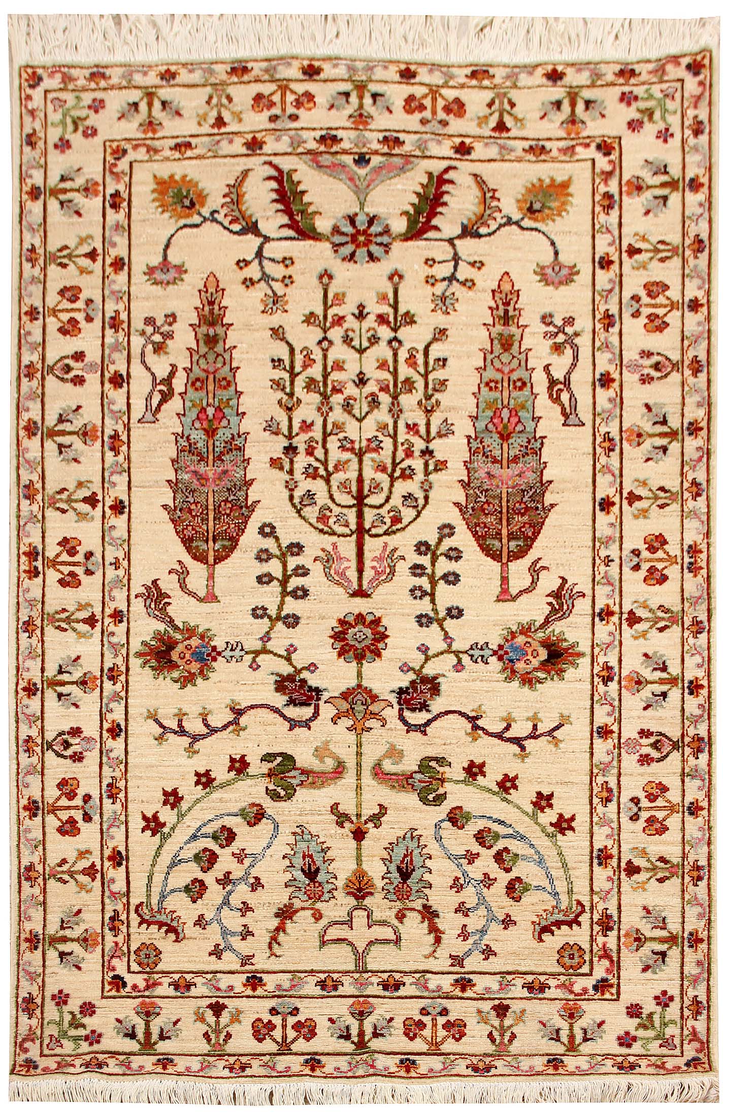 Pictorial Ivory Rug PC 51287 - 1.87m X 1.22m