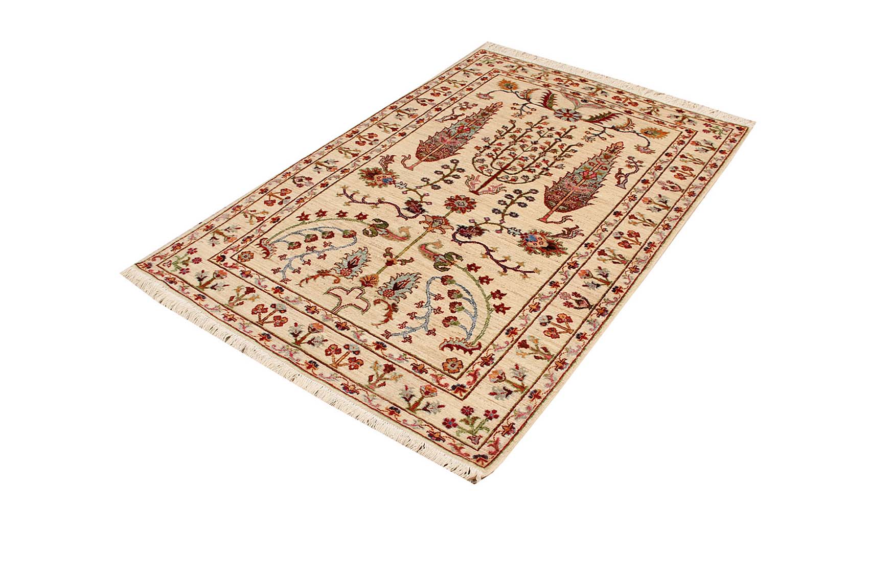 Pictorial Ivory Rug PC 51287 - 1.87m X 1.22m