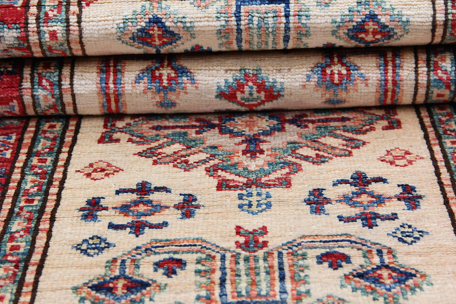 Supreme Kazak Beige Rug PC 51678 - 1.77m X 0.60m