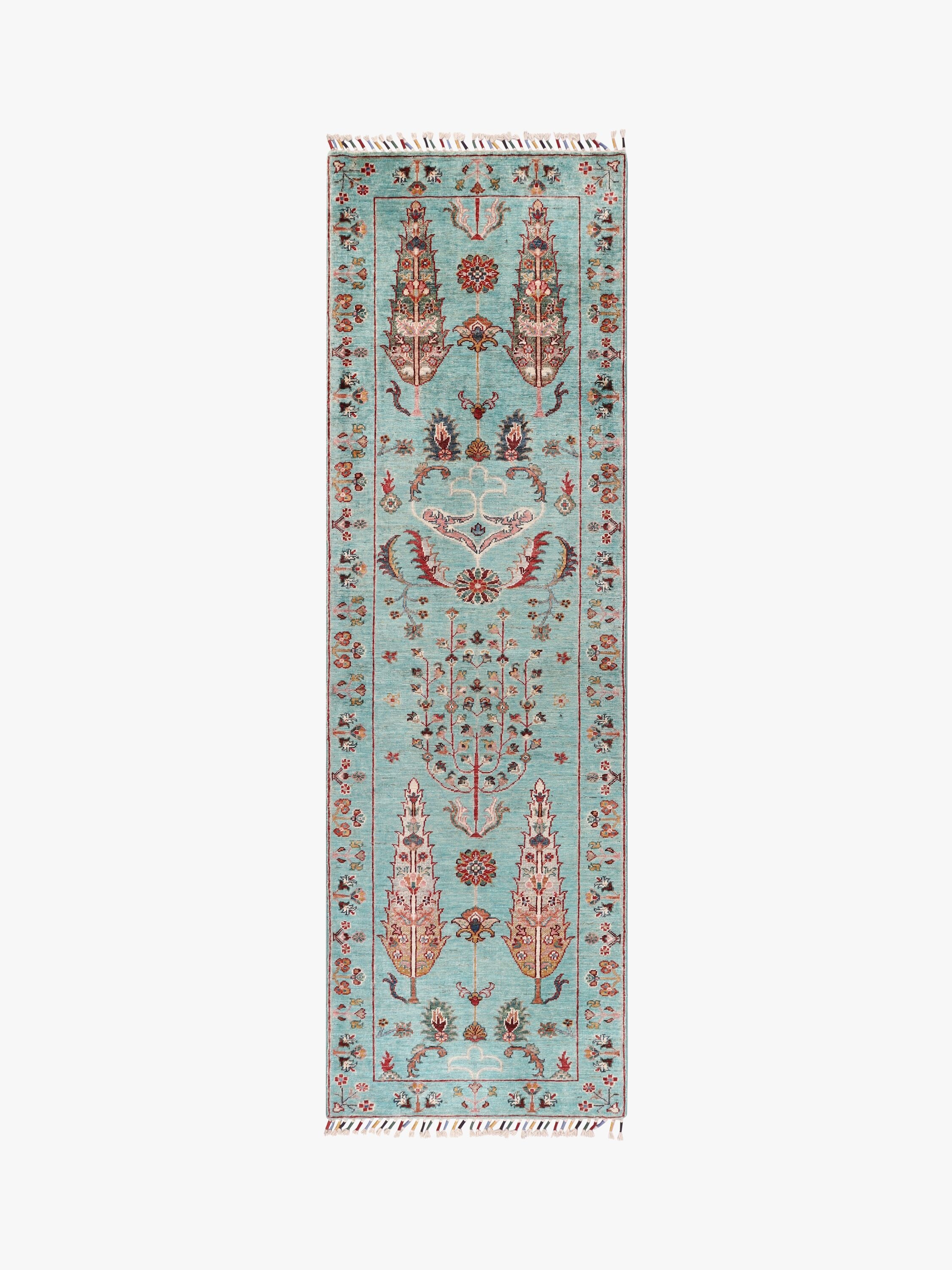 Pictorial Aqua Rug PC 55776 - 2.37m X 0.74m