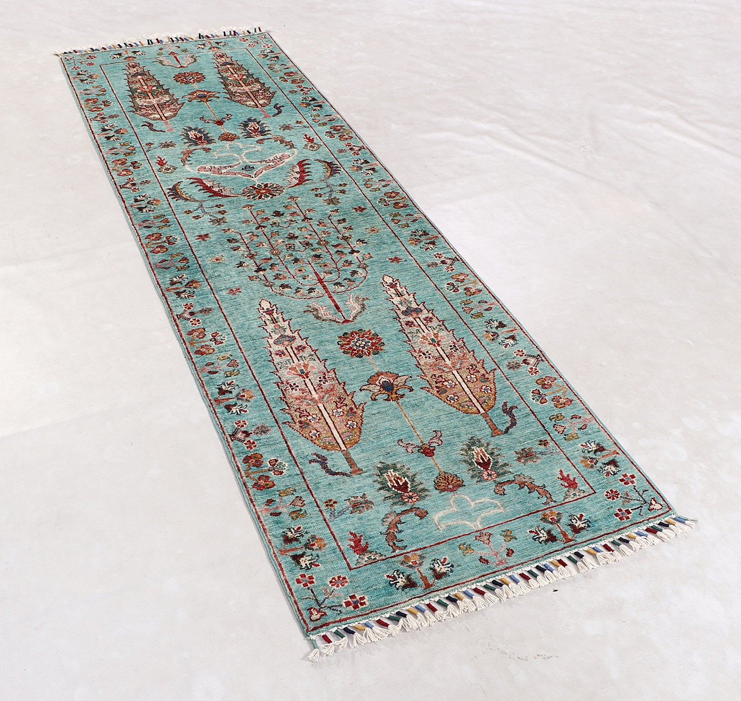 Pictorial Aqua Rug PC 55776 - 2.37m X 0.74m