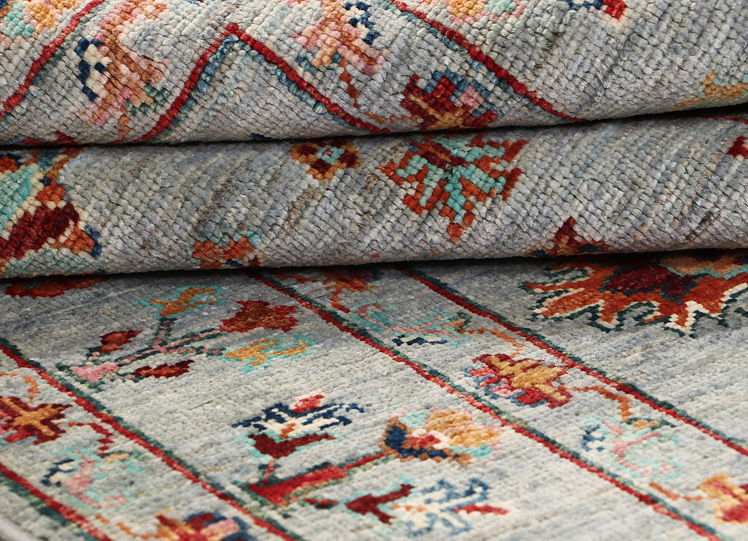 Pictorial Grey Rug PC 55723 - 1.84m X 1.22m