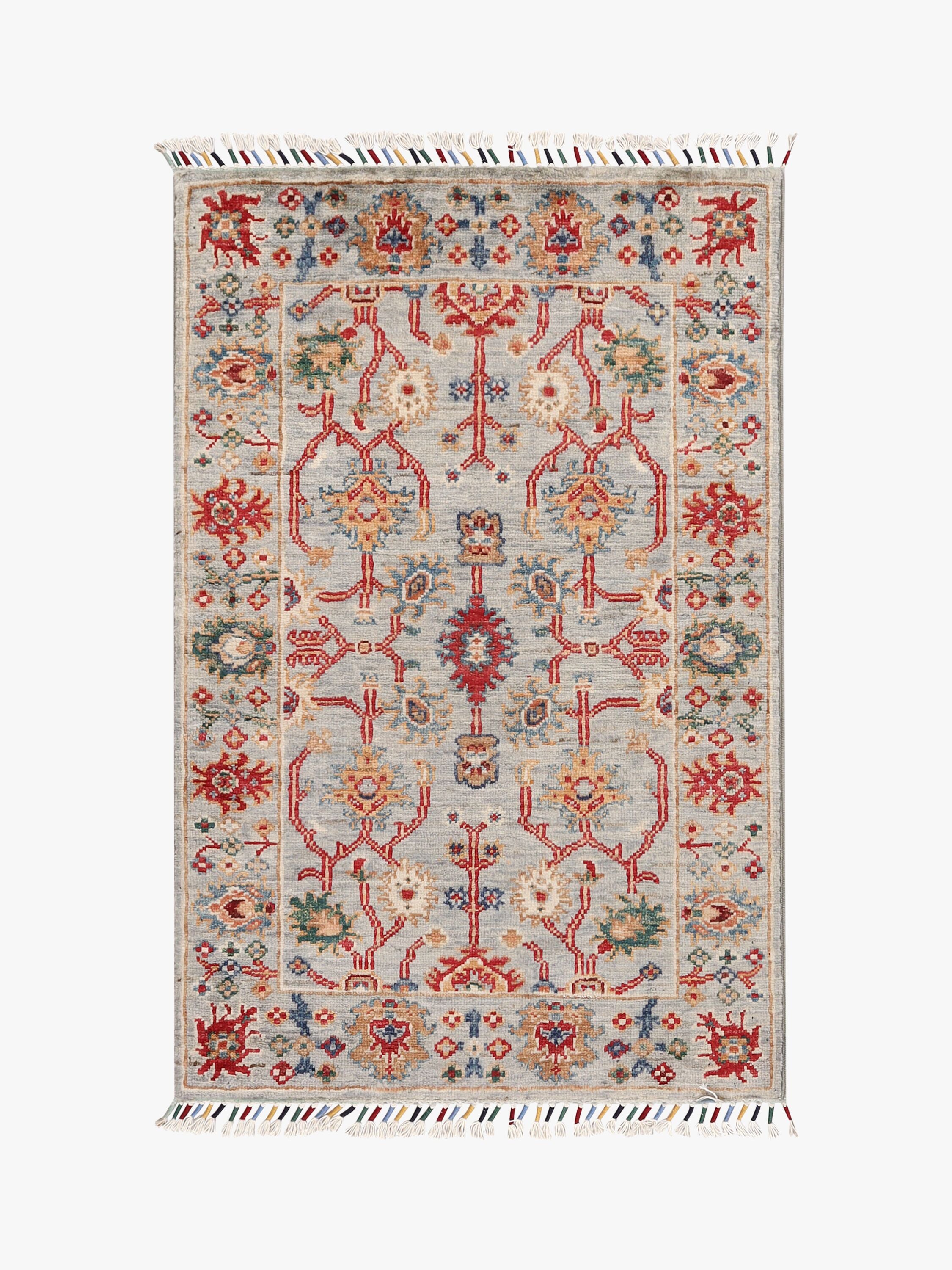 Sultani Grey Rug PC 55528 - 0.88m X 0.59m