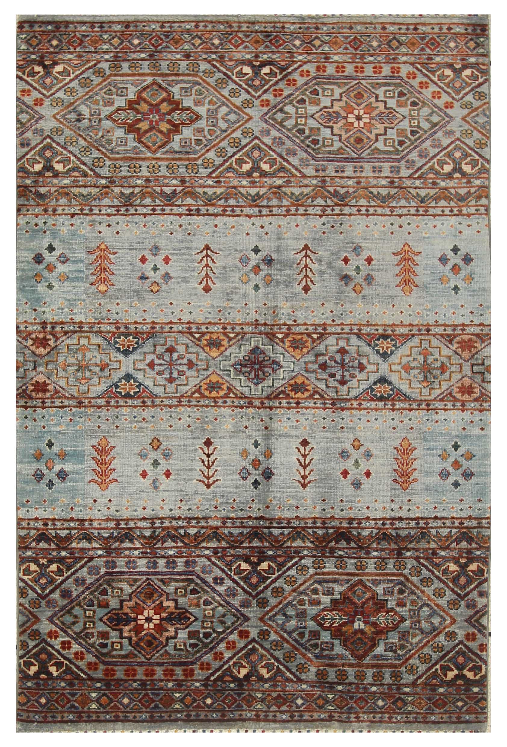Khurjeen Grey Rug PC 55893 - 1.52m X 1.04m