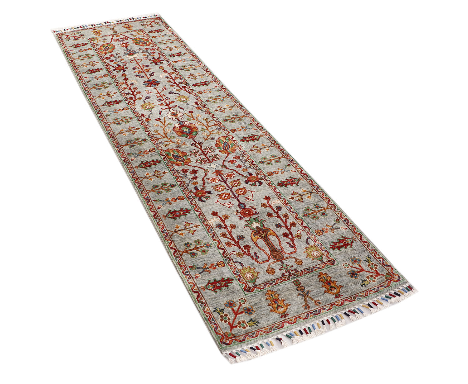Sultani Grey Rug PC 55714 - 2.43m X 0.70m