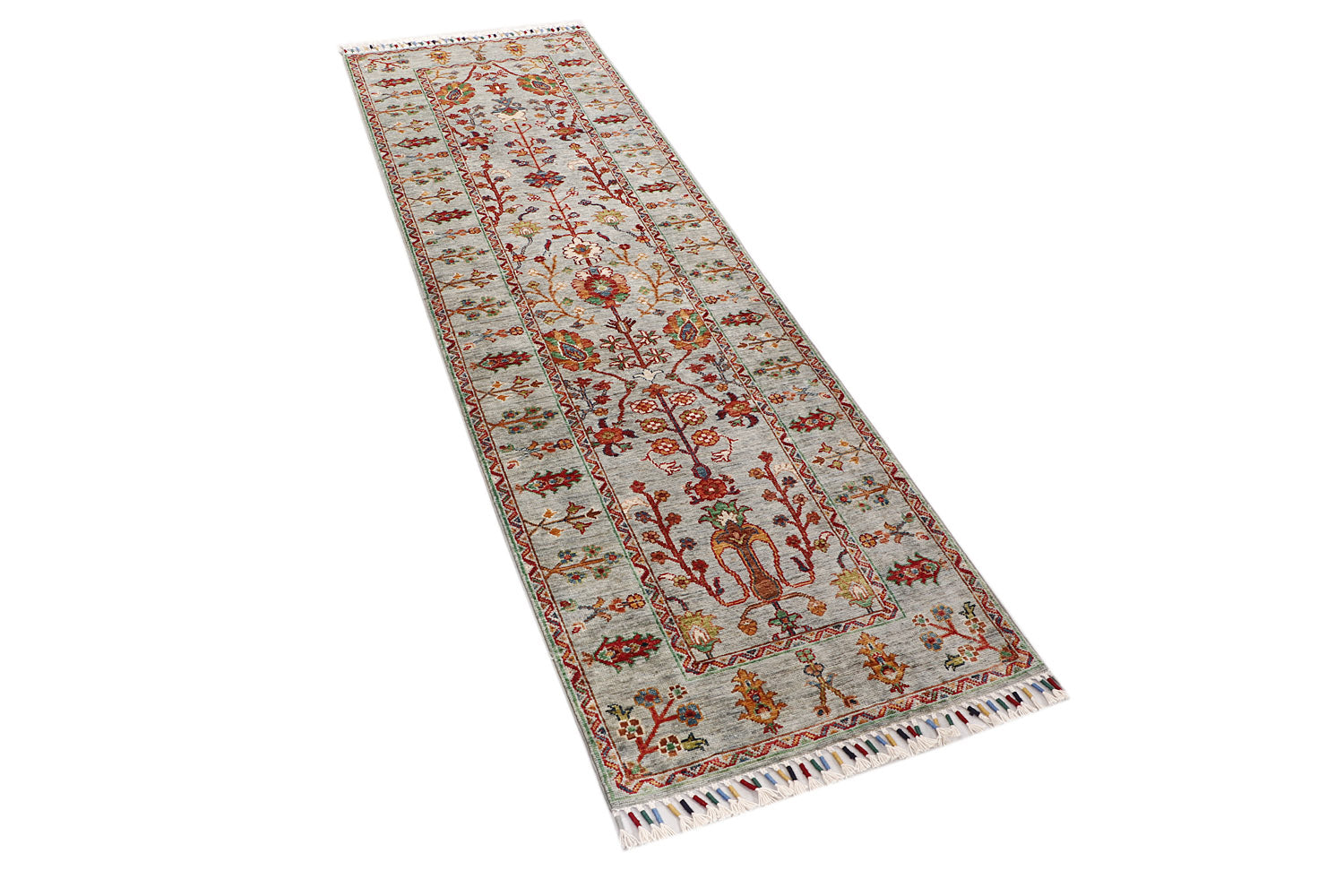 Sultani Grey Rug PC 55717 - 2.43m X 0.71m