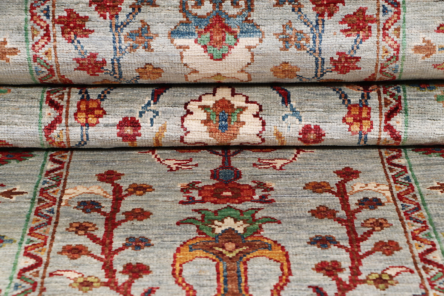 Sultani Grey Rug PC 55717 - 2.43m X 0.71m