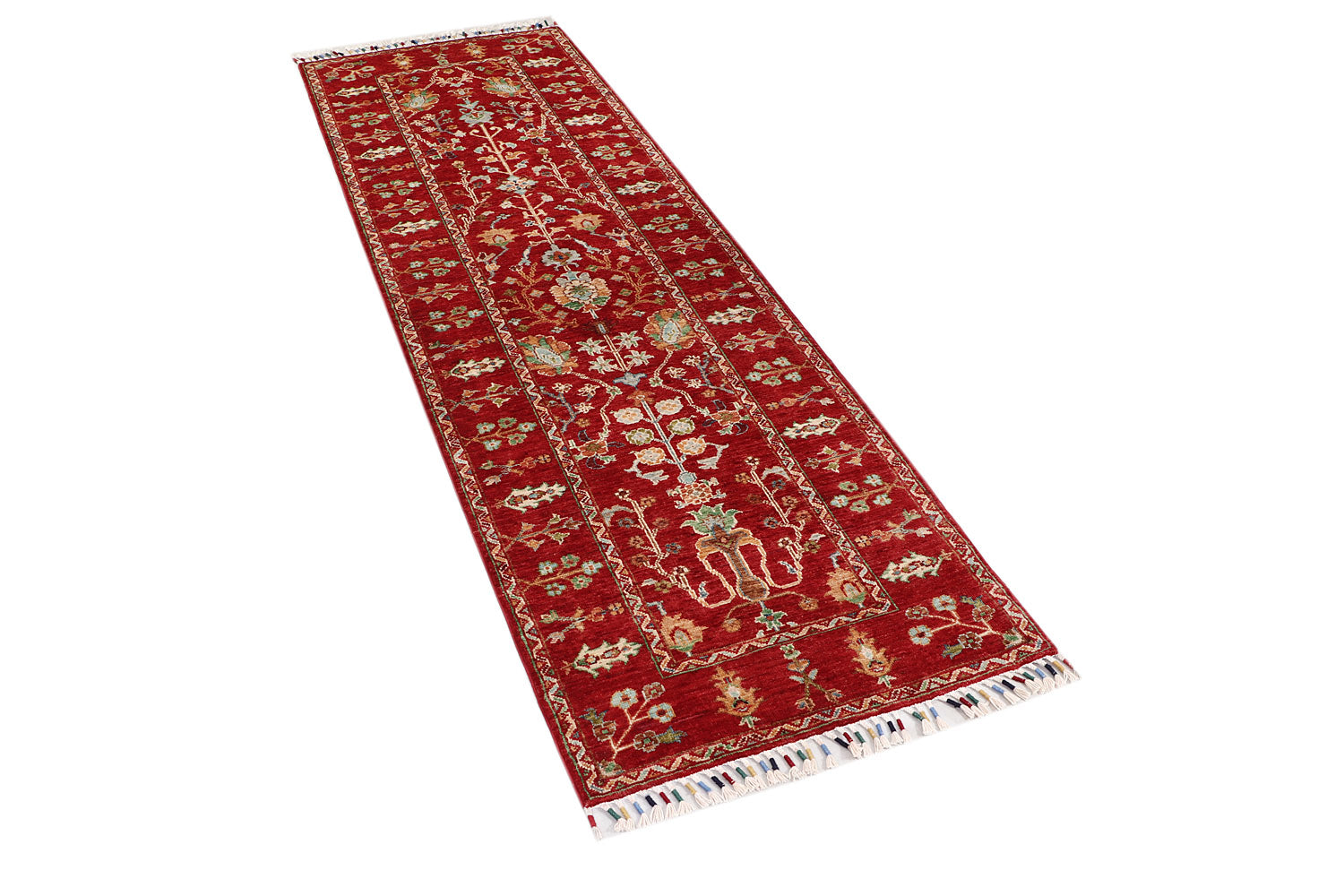 Sultani Red Rug PC 55715 - 2.43m X 0.74m