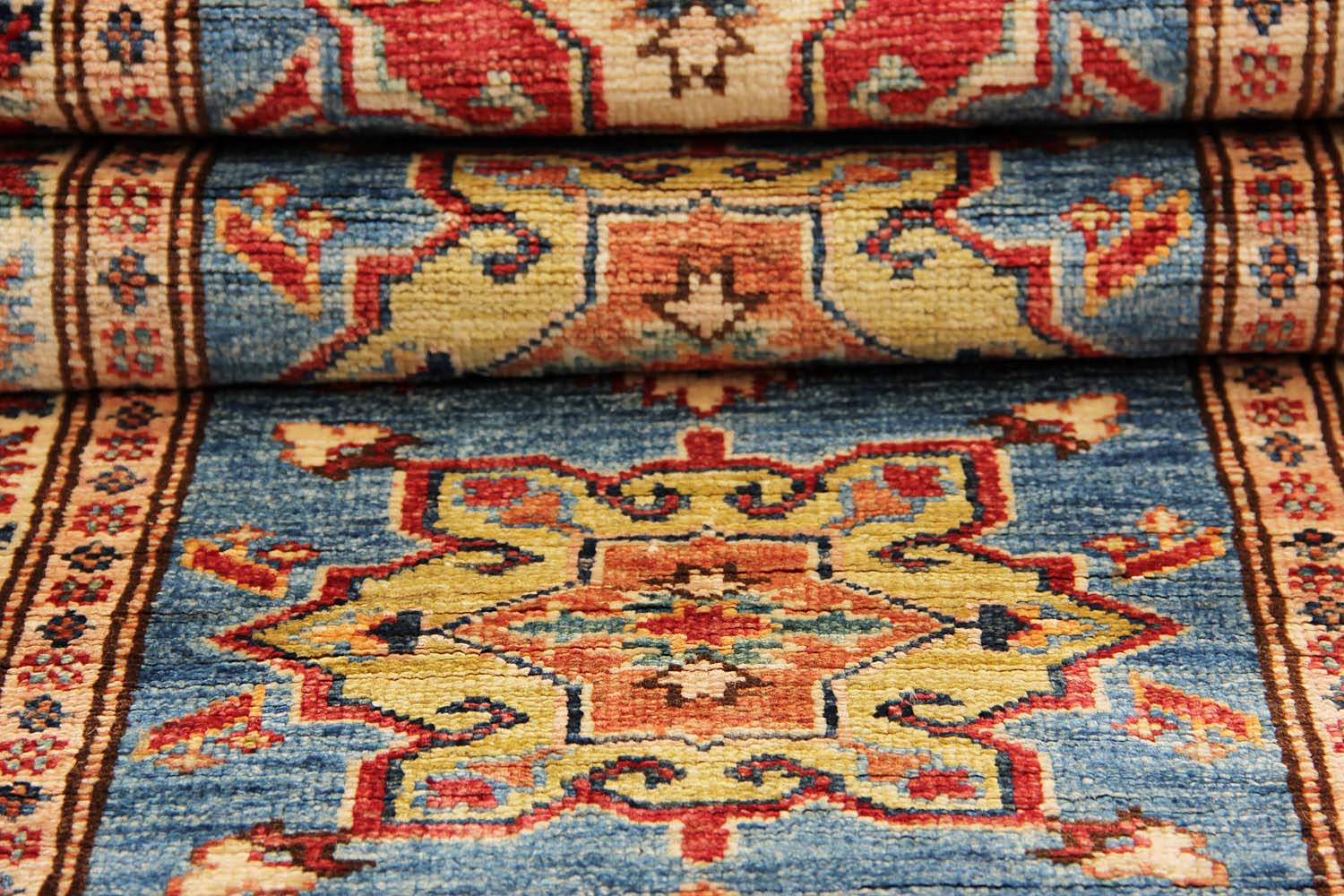 Supreme Kazak Blue Rug PC 54578 - 1.82m X 0.62m
