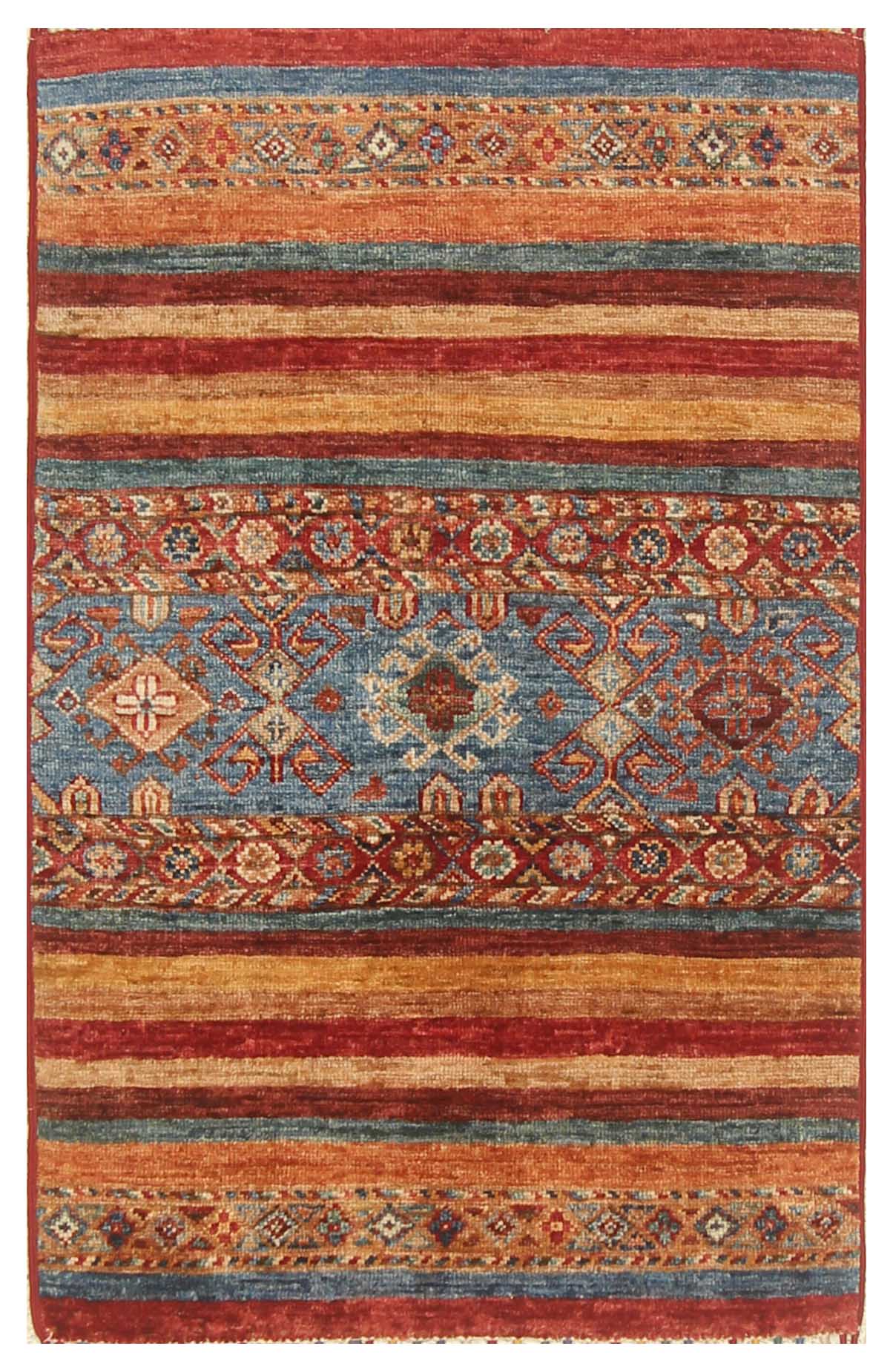 Khurjeen Red Rug PC 55884 - 1.06m X 0.61m