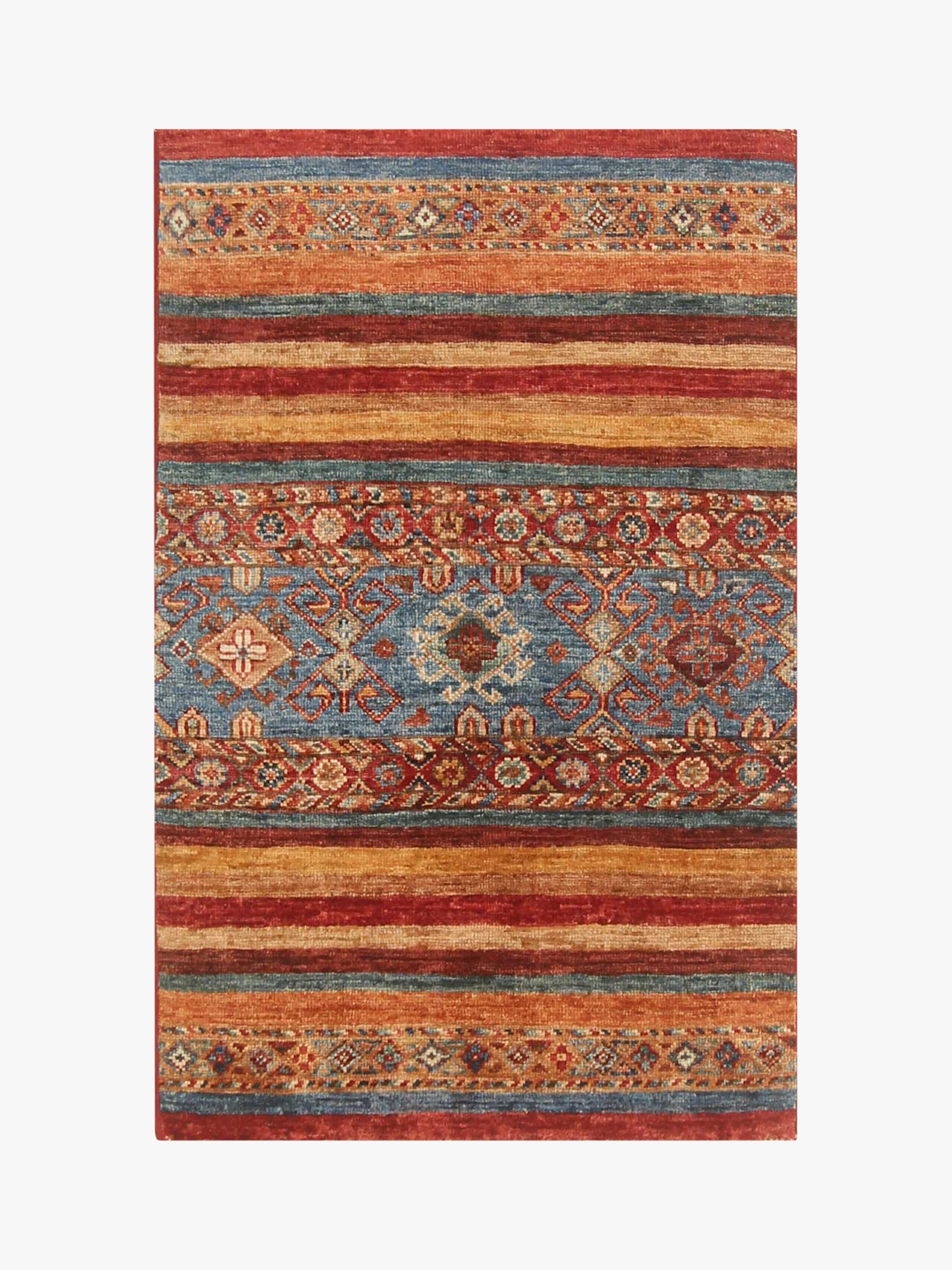 Khurjeen Red Rug PC 55884 - 1.06m X 0.61m