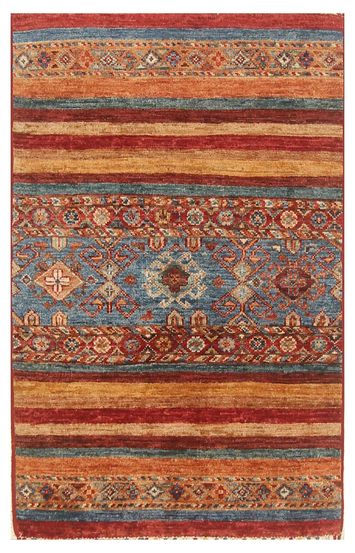 Khurjeen Red Rug PC 55883 - 1.04m X 0.60m
