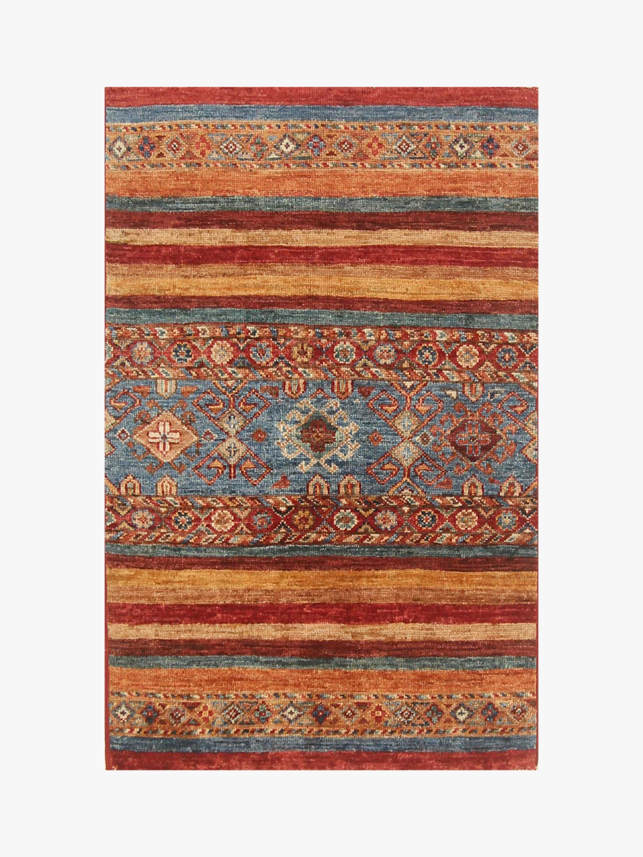 Khurjeen Red Rug PC 55883 - 1.04m X 0.60m