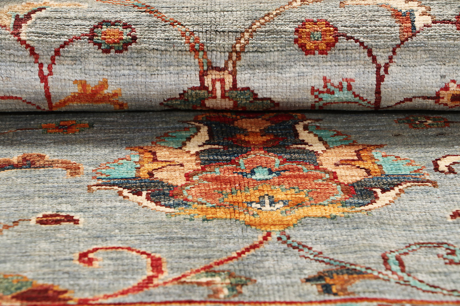 Sultani Grey Rug PC 55785 - 1.24m X 0.89m