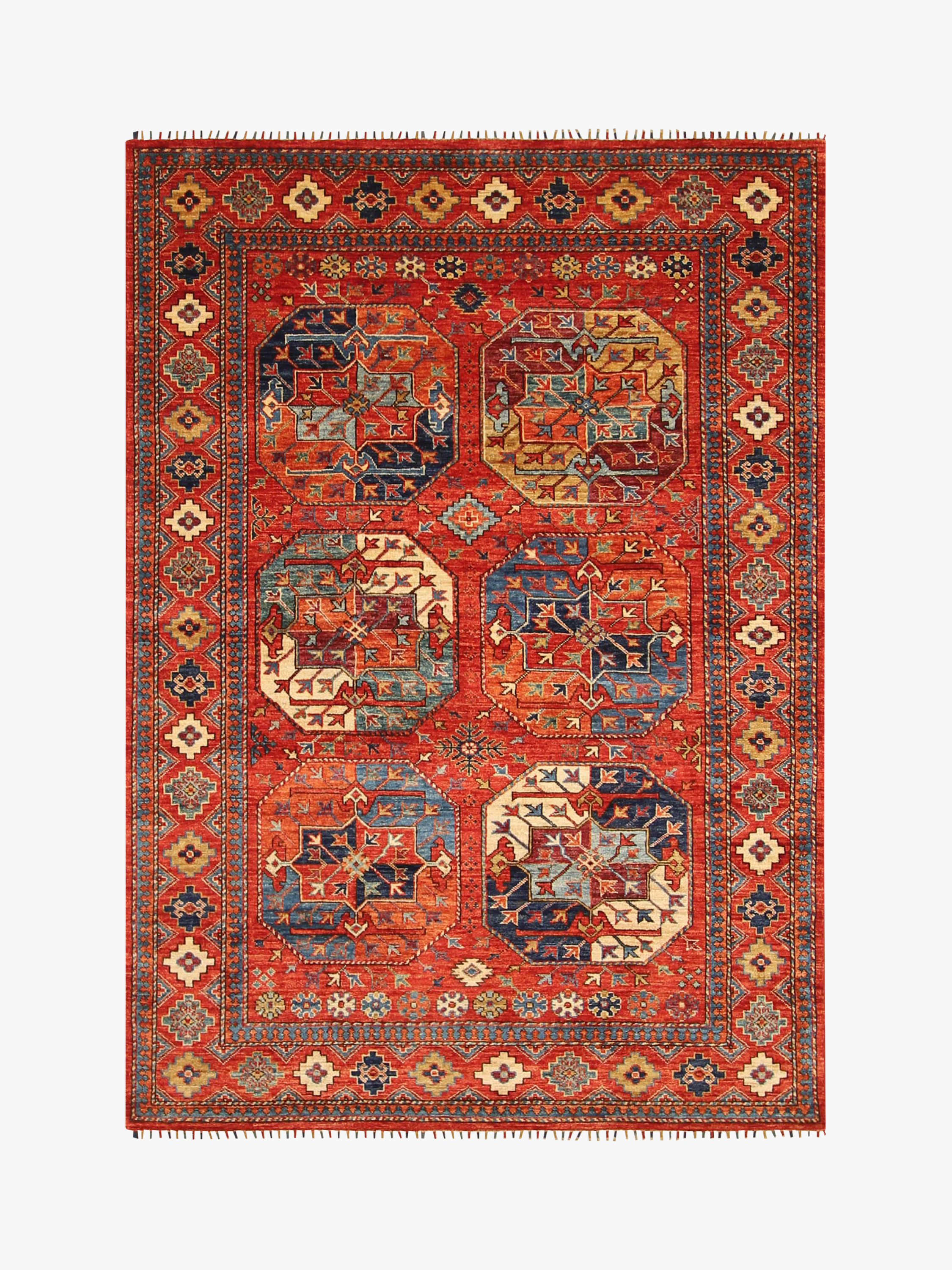Ersari Red Rug PC 54745 - 2.13m X 1.48m
