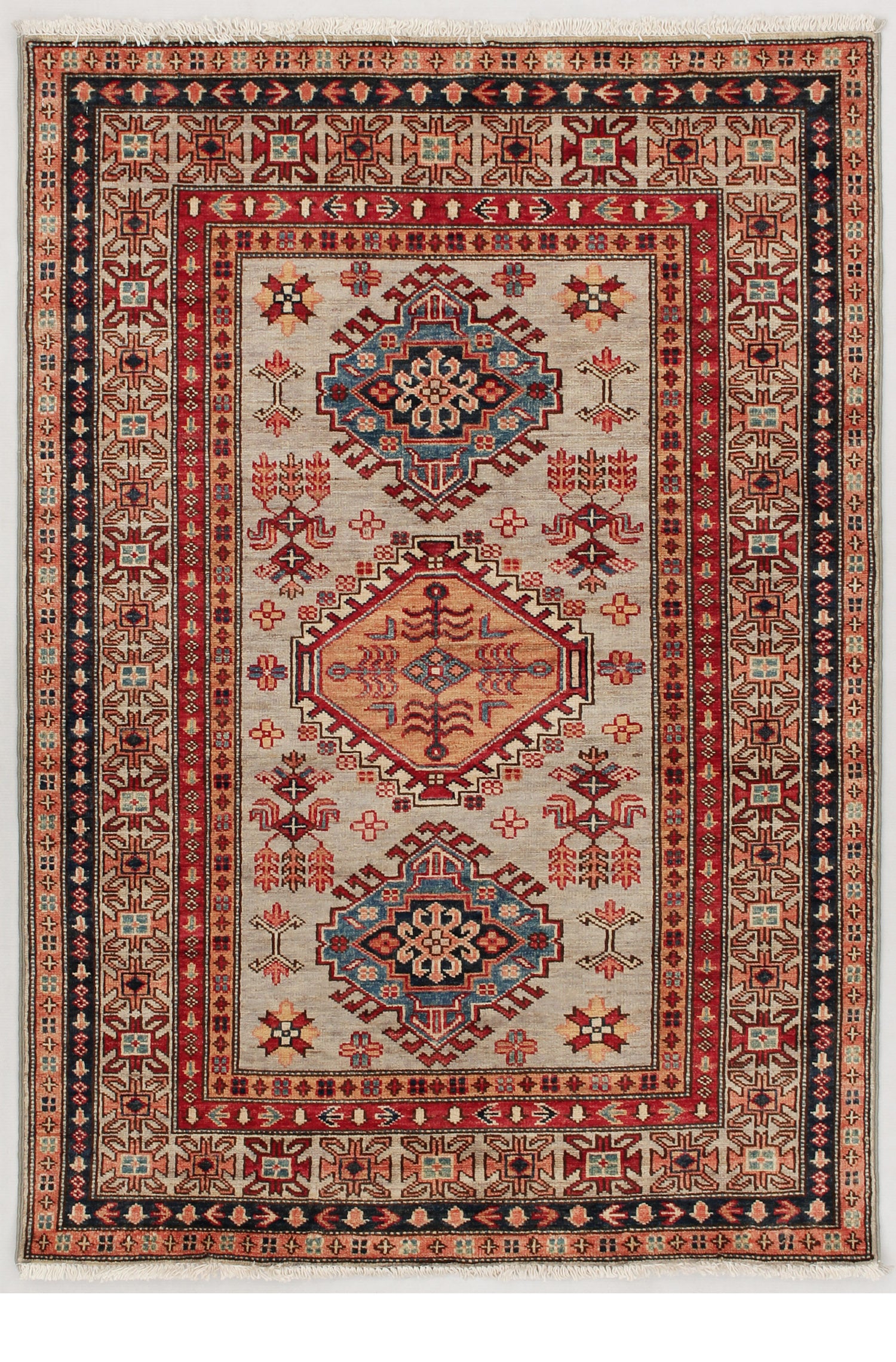 Supreme Kazak Grey Rug PC 54475 - 1.47m X 1.01m