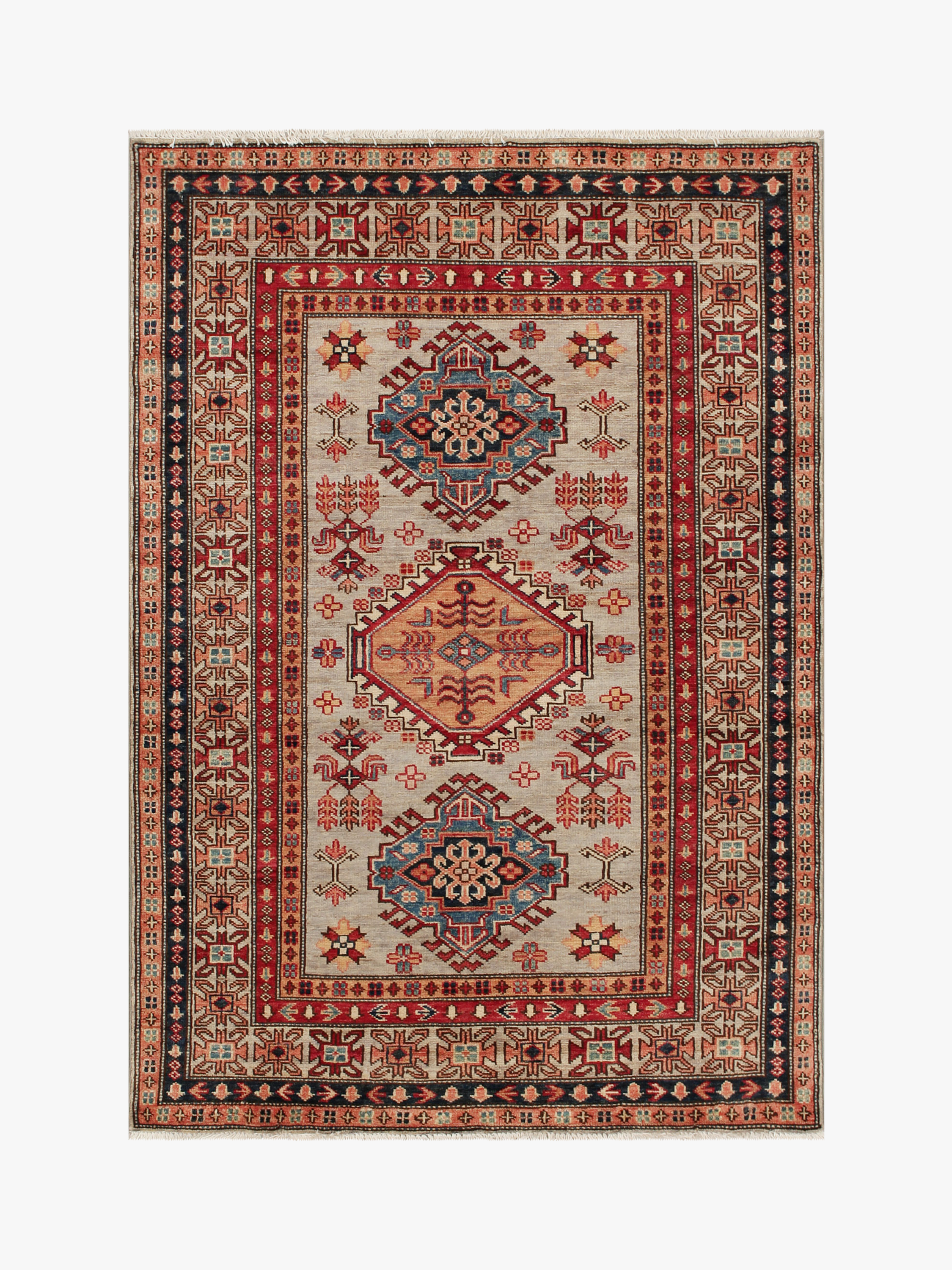 Supreme Kazak Grey Rug PC 54475 - 1.47m X 1.01m