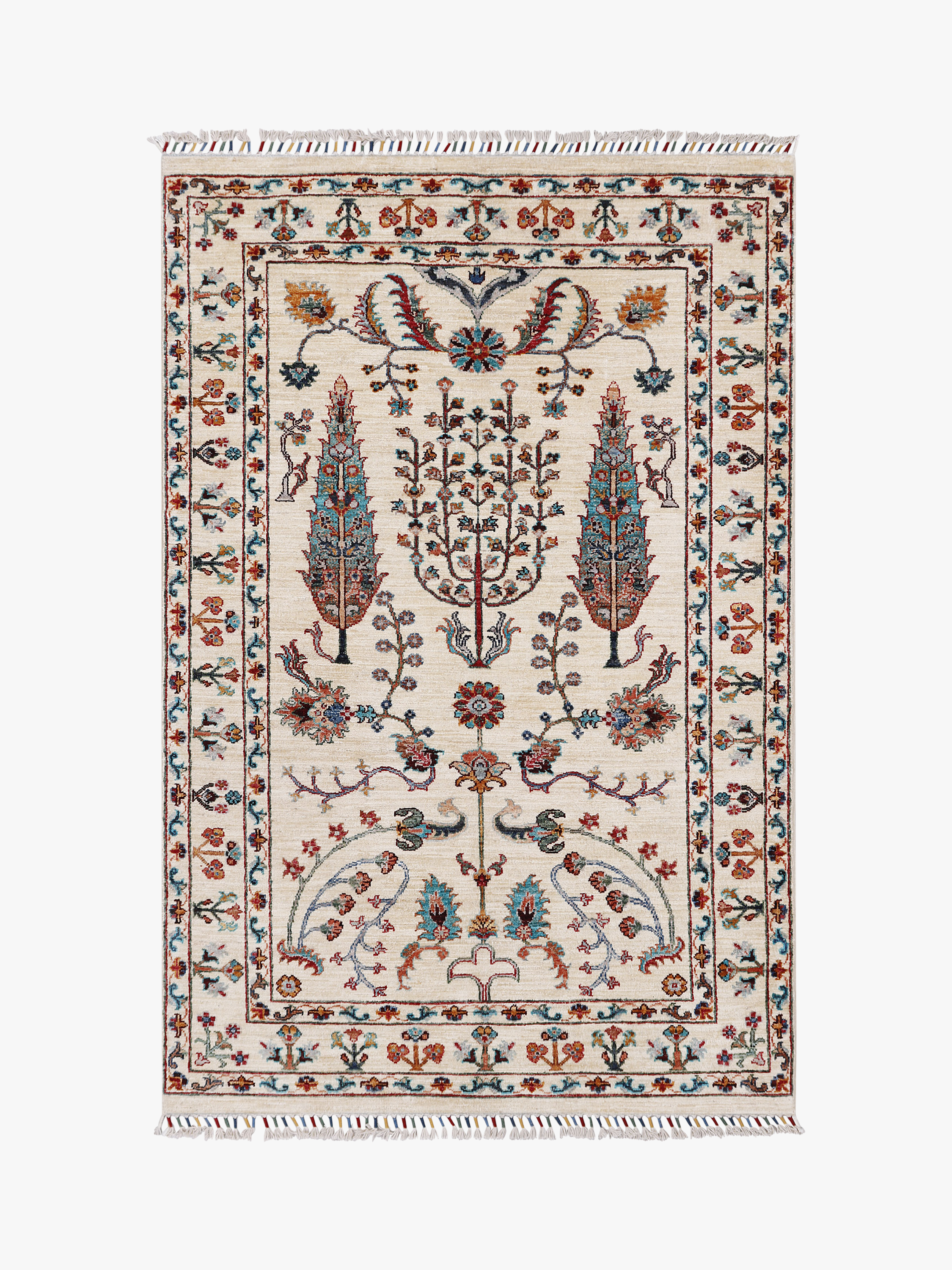 Pictorial Ivory Rug PC 56869 - 1.87m X 1.25m