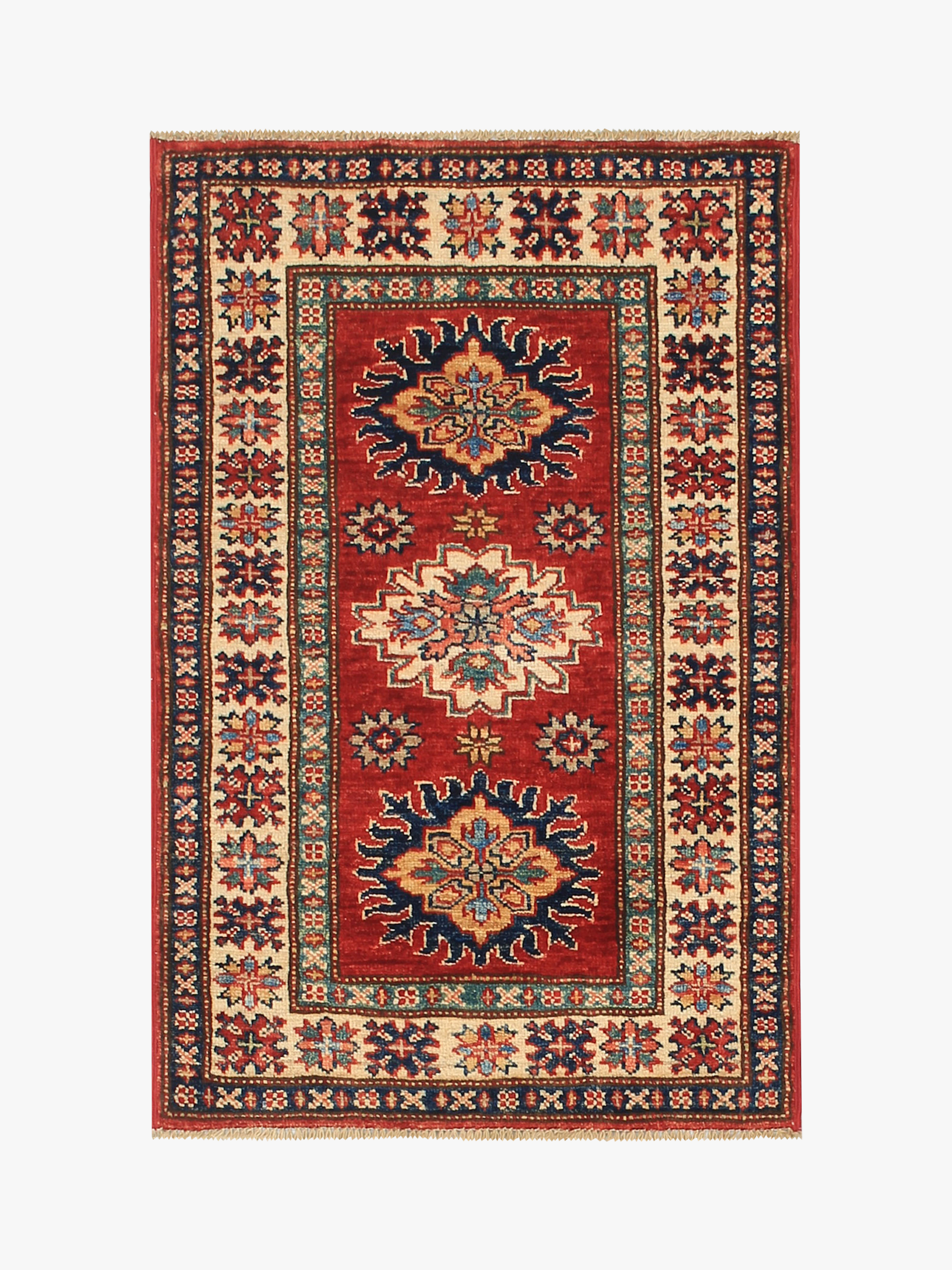 Supreme Kazak Red Rug PC 54404 - 0.91m X 0.62m