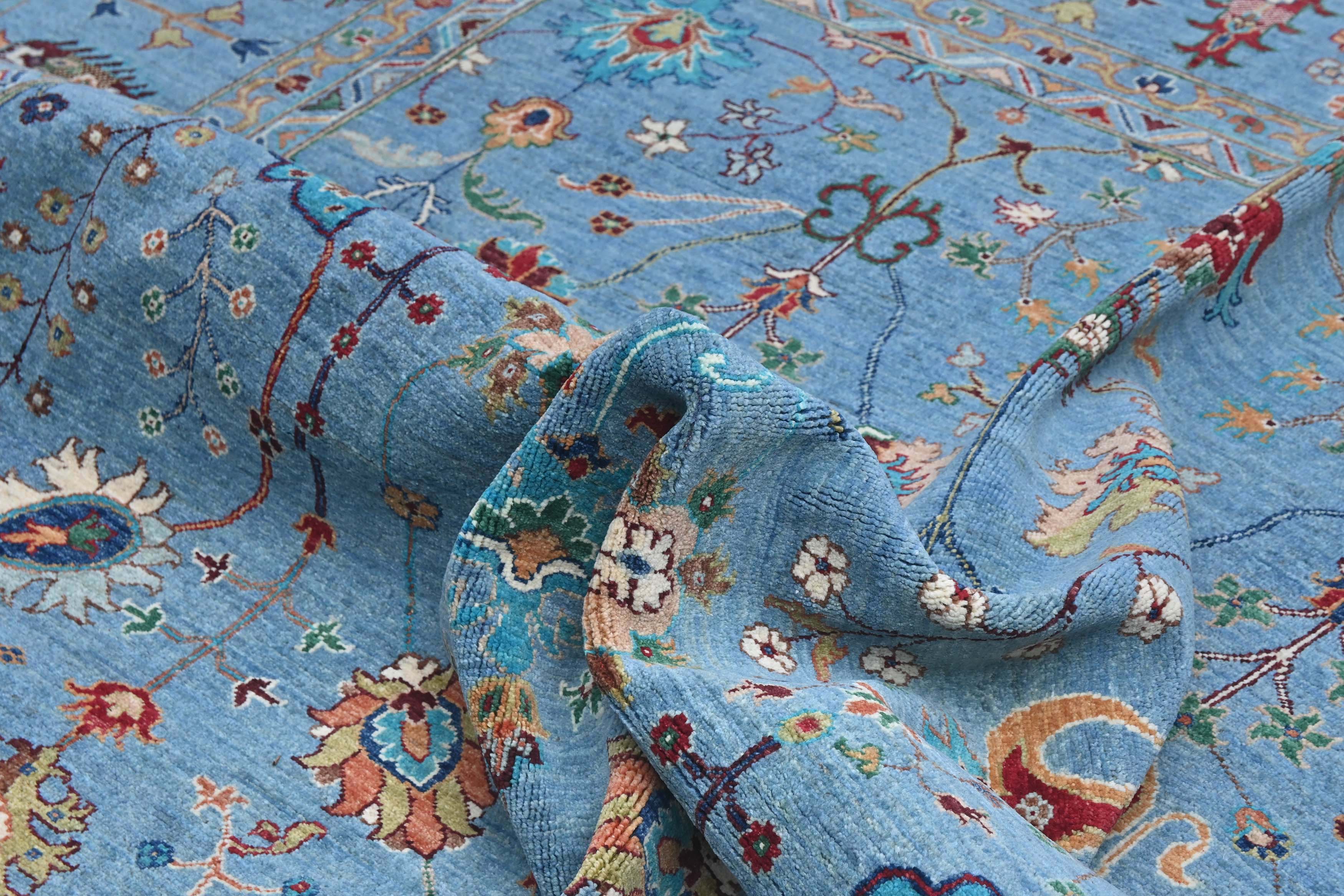 Sultani Blue Rug PC 56090 - 2.98m X 2.45m