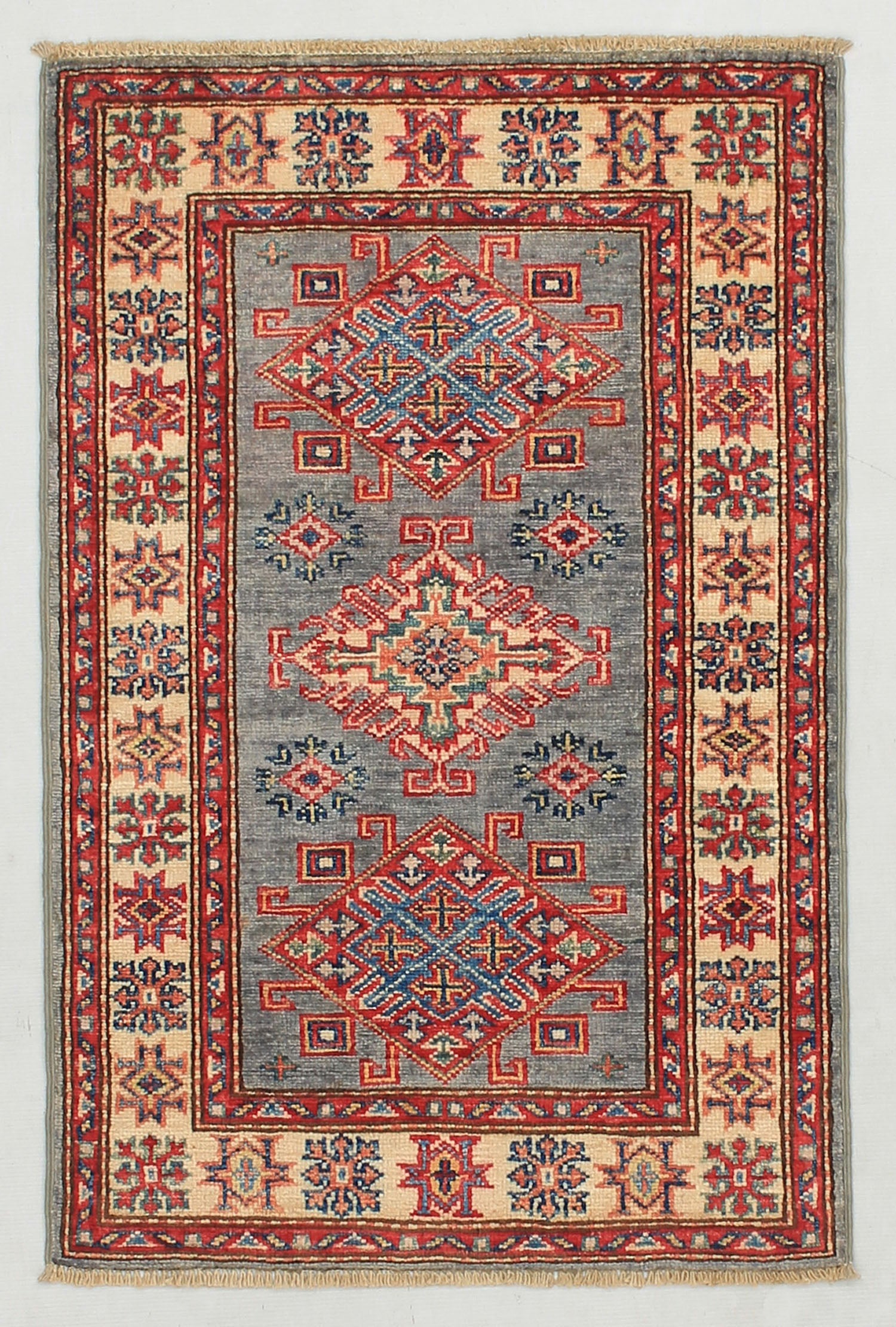 Supreme Kazak Grey Rug PC 54396 - 0.92m X 0.62m