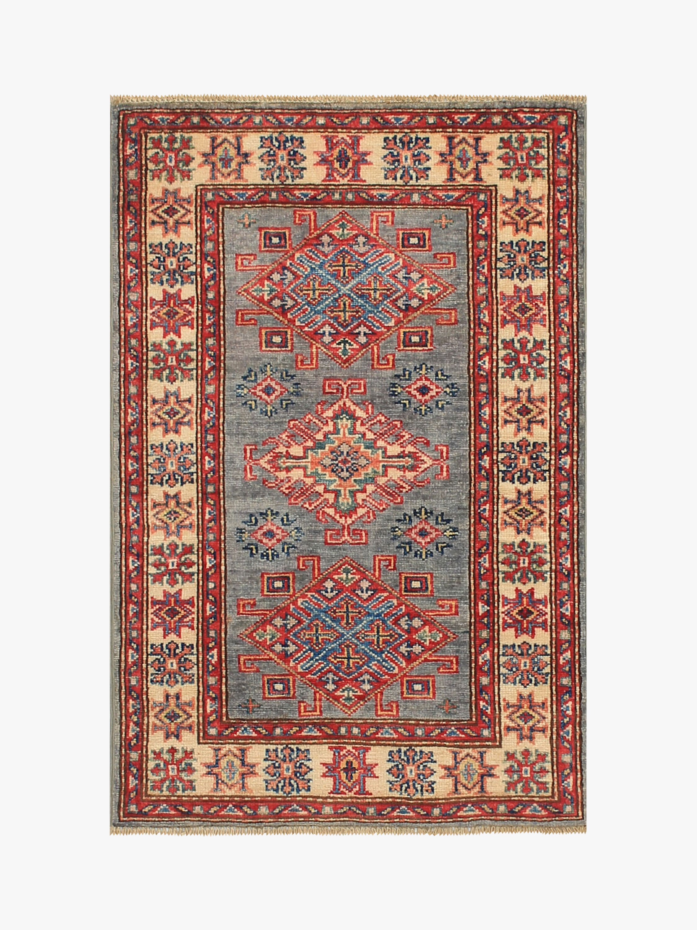 Supreme Kazak Grey Rug PC 54396 - 0.92m X 0.62m