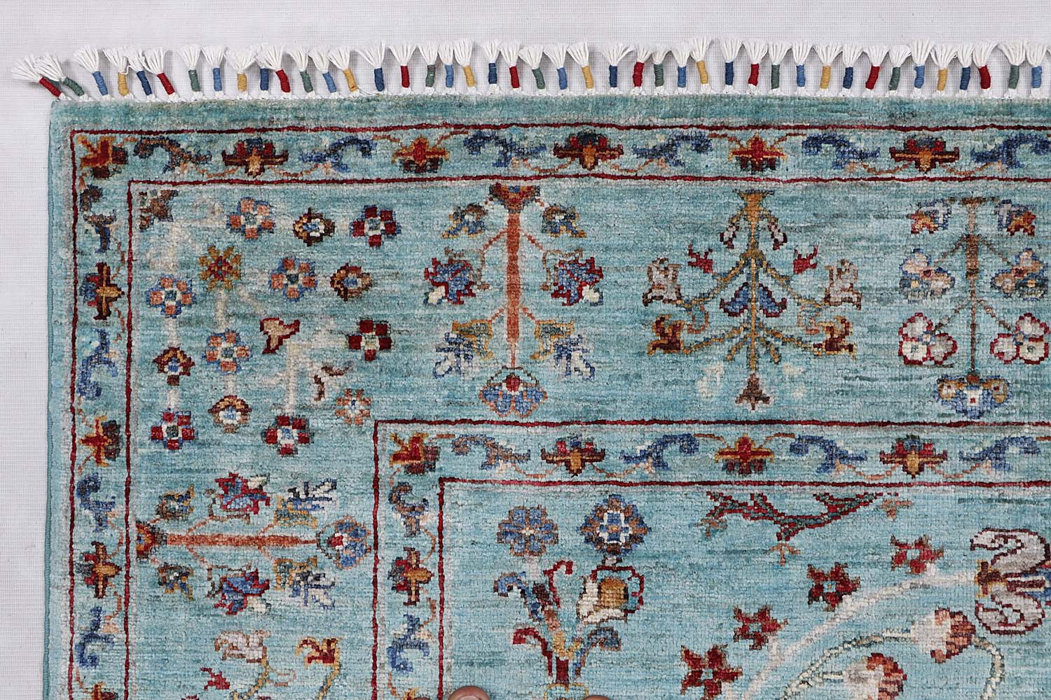 Pictorial Aqua Rug PC 56852 - 2.45m X 1.78m