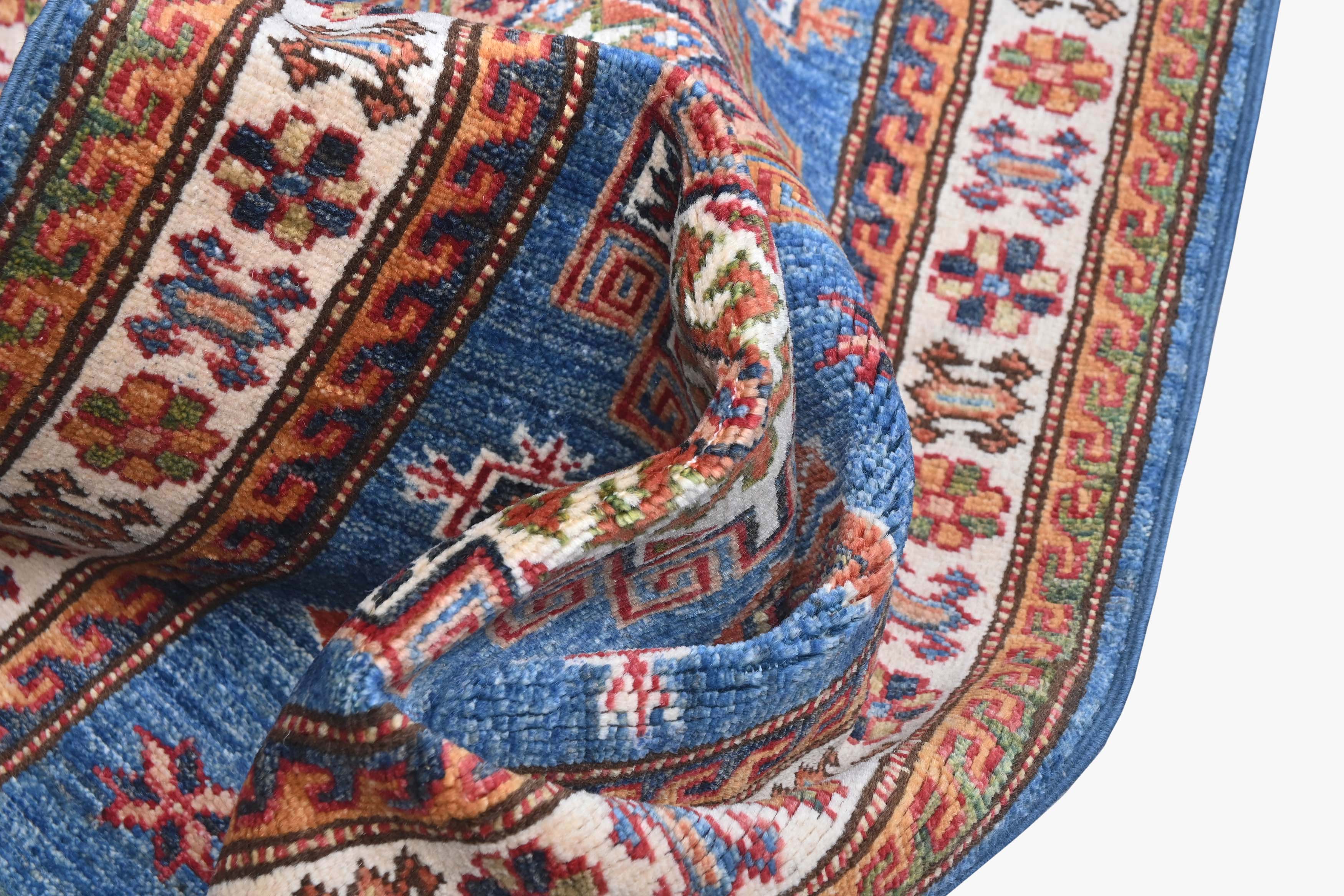 Supreme Kazak Blue Rug PC 56111 - 1.62m X 0.60m
