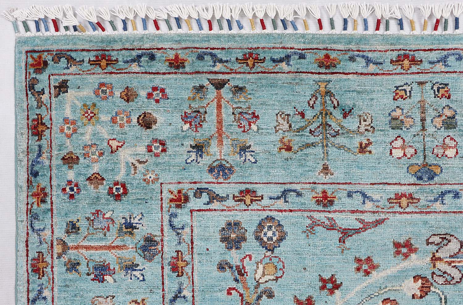 Pictorial Aqua Rug PC 56858 - 2.46m X 1.74m
