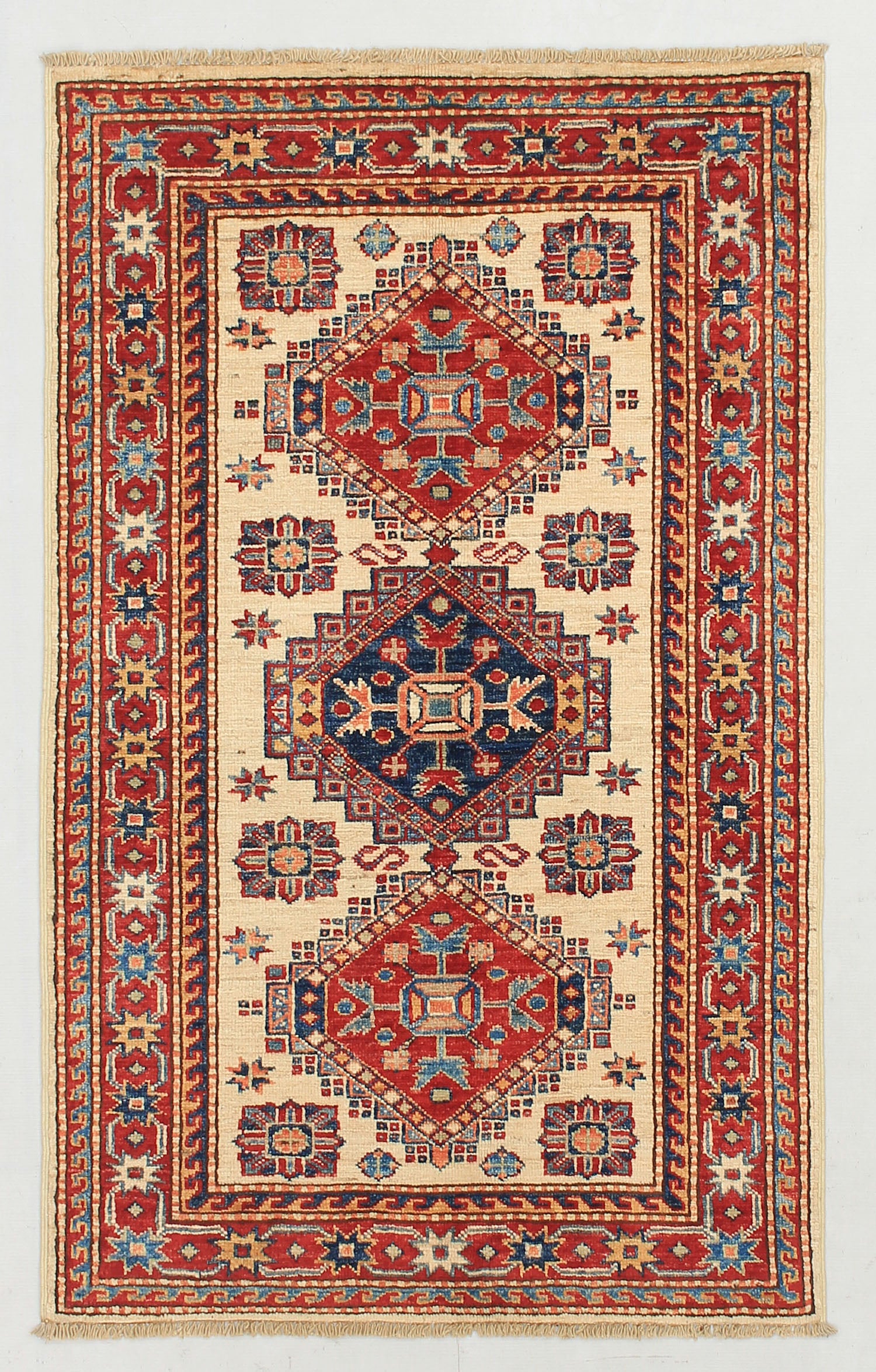 Supreme Kazak Ivory Rug PC 54416 - 1.23m X 0.79m
