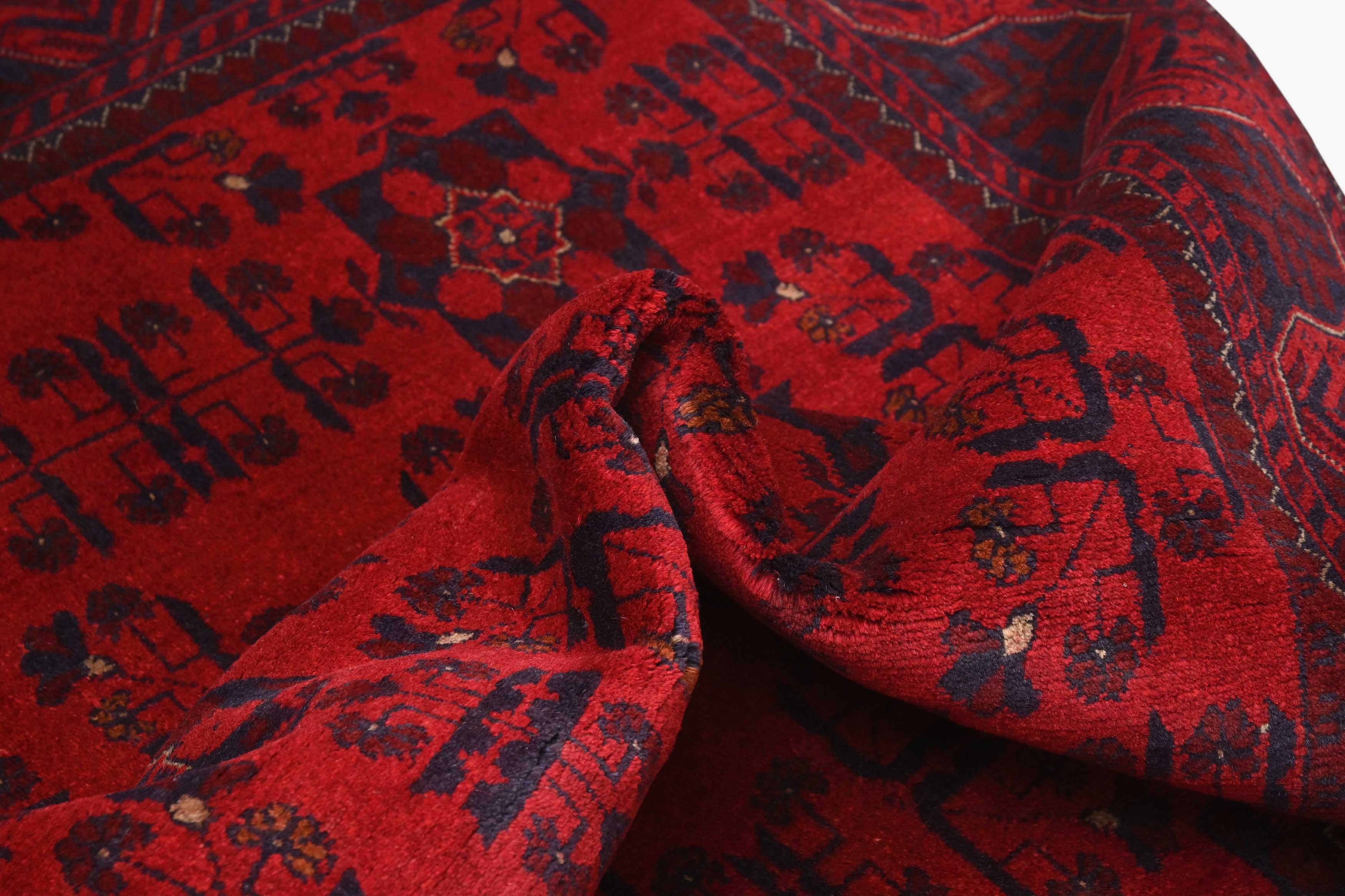 Khal Mohammadi Red Rug PC 56154 - 2.00m X 1.24m