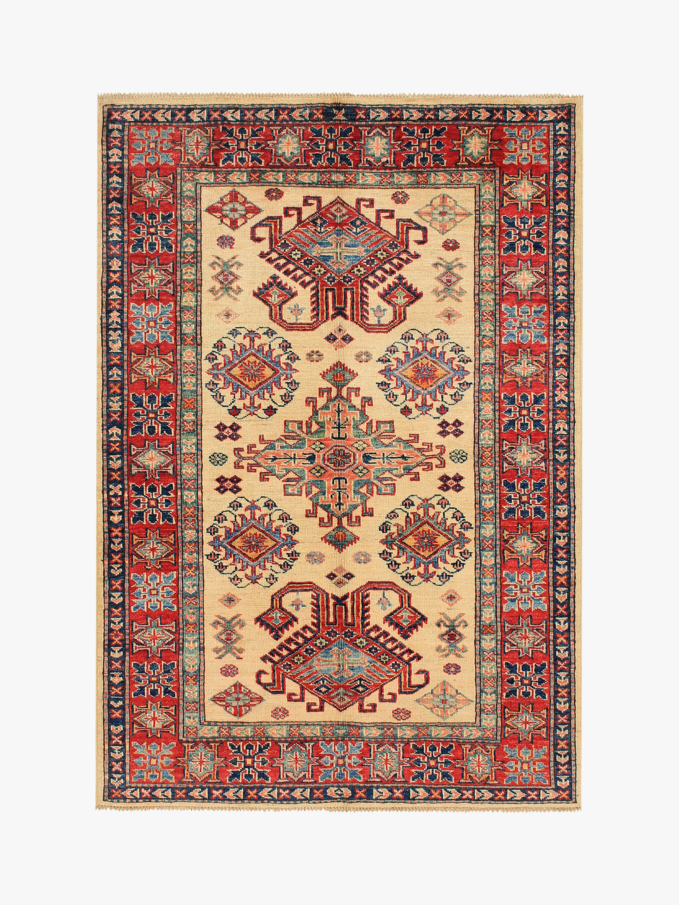 Supreme Kazak Ivory Rug PC 54471 - 1.50m X 1.05m