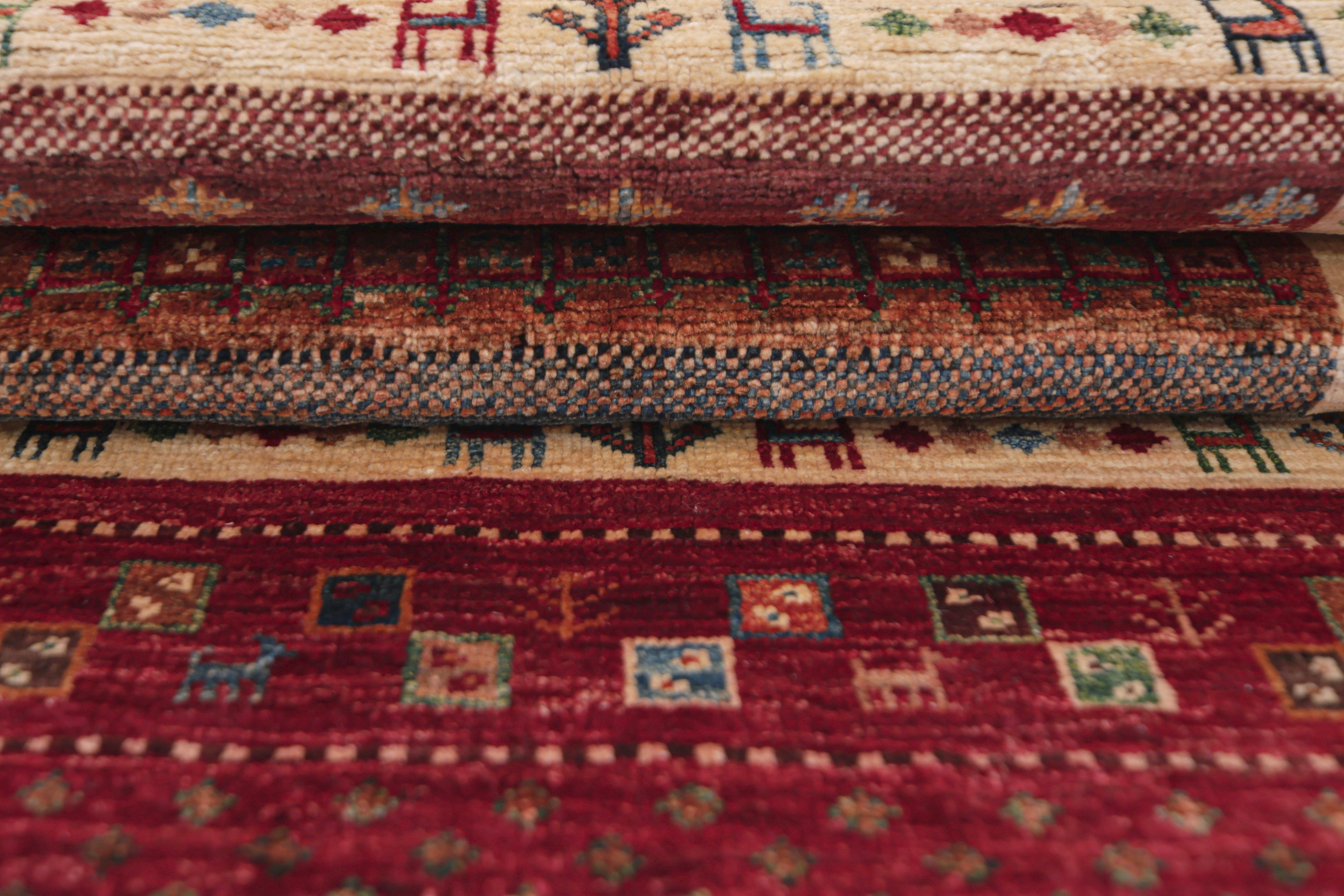 Loribaft Red Rug PC 57478 - 1.13m X 0.82m