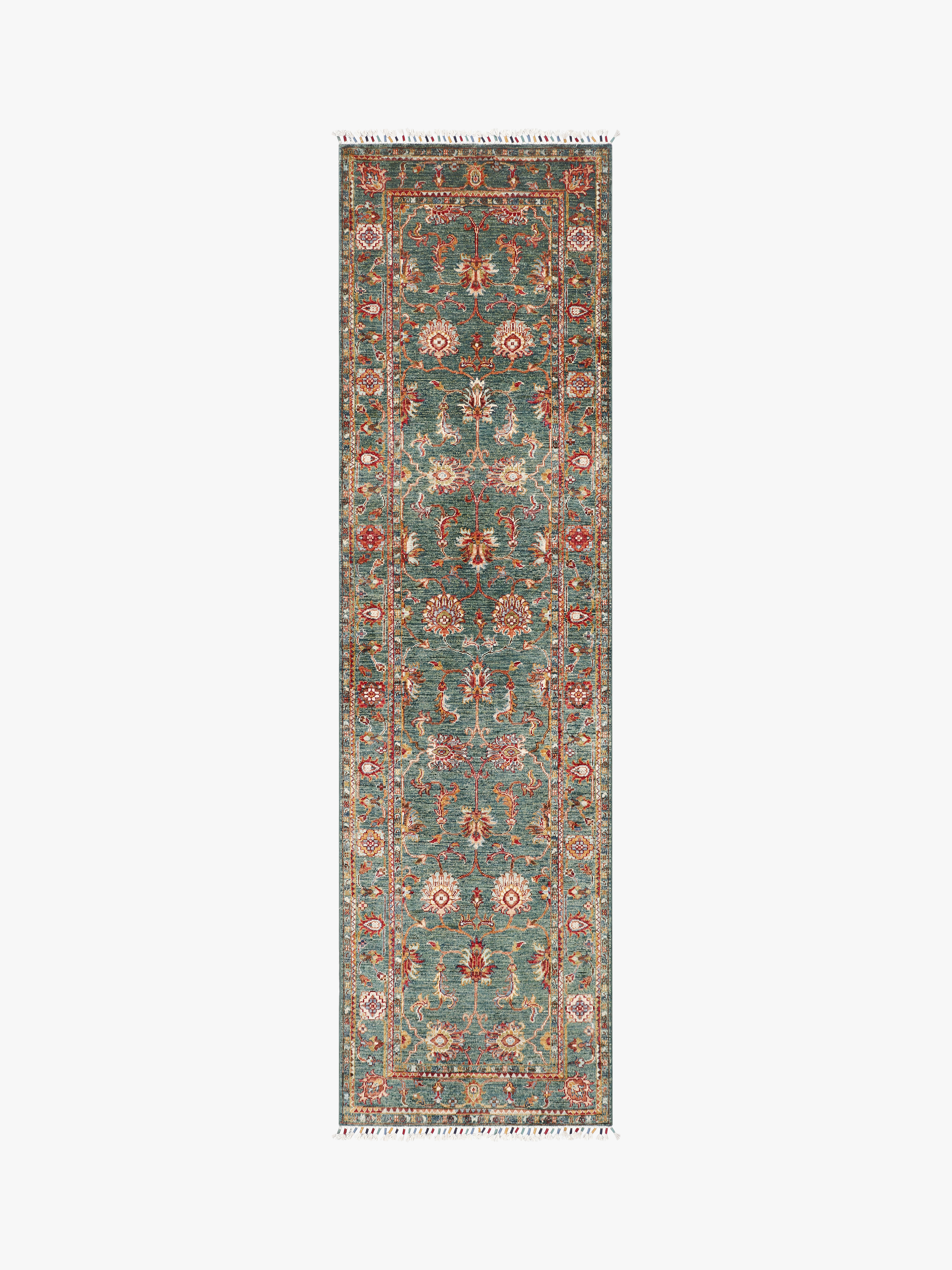Sultani Green Rug PC 57708 - 2.97m X 0.83m