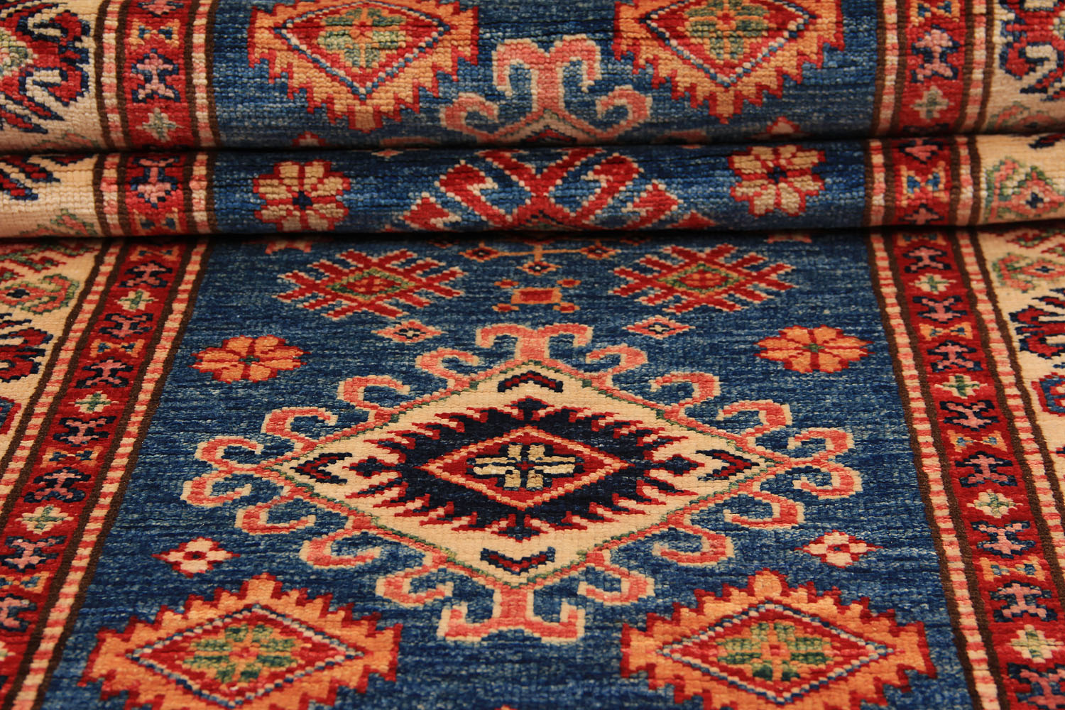Supreme Kazak Blue Rug PC 54610 - 2.96m X 0.79m