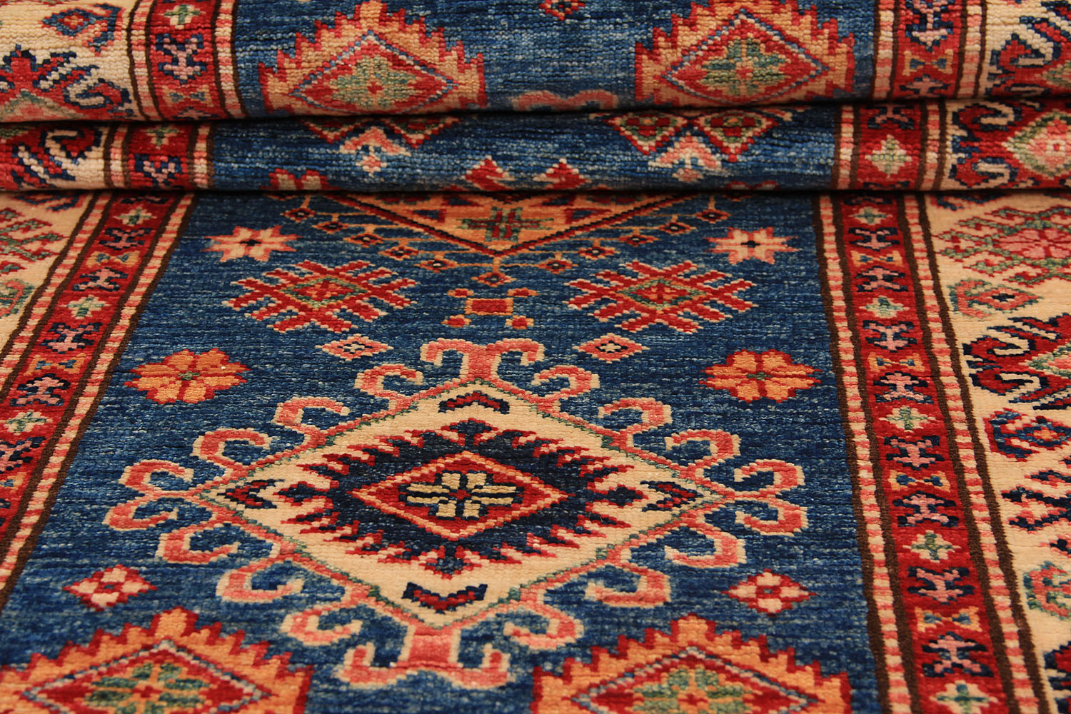Supreme Kazak Blue Rug PC 54609 - 2.96m X 0.83m