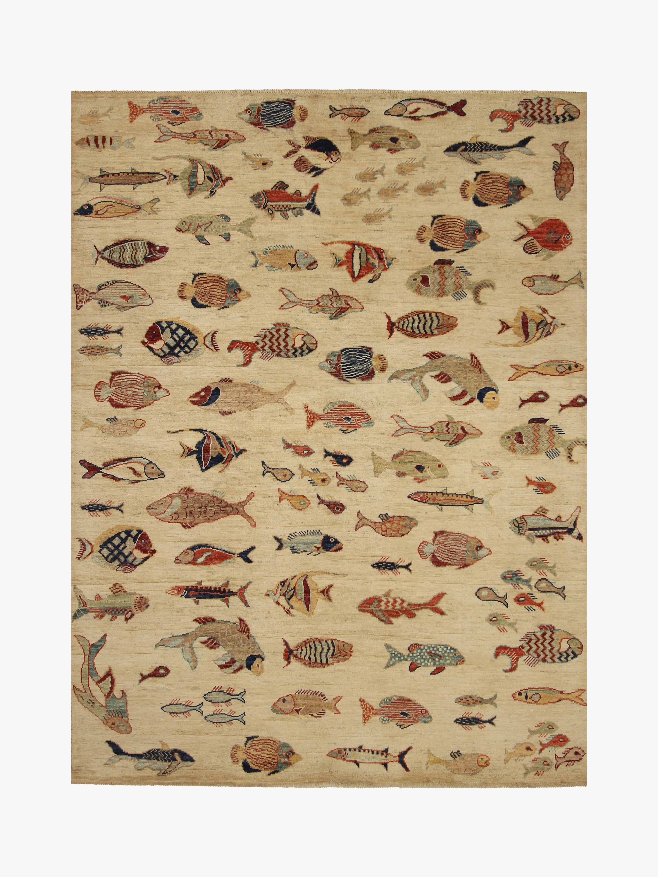 Fish Beige Rug PC 53004 - 2.00m X 1.52m
